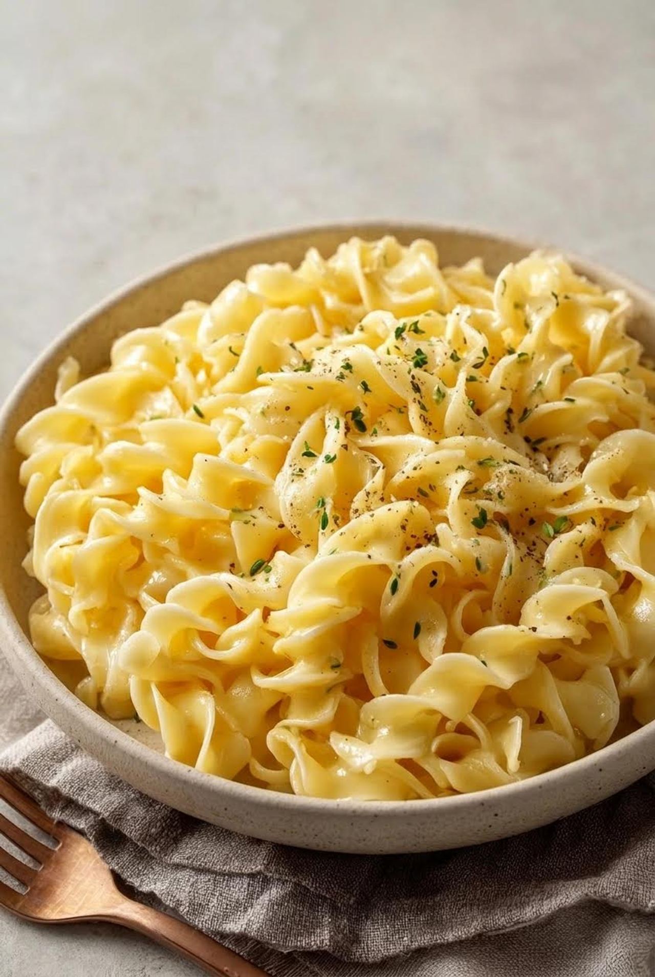 3-Ingredient Slow Cooker Butter Noodles