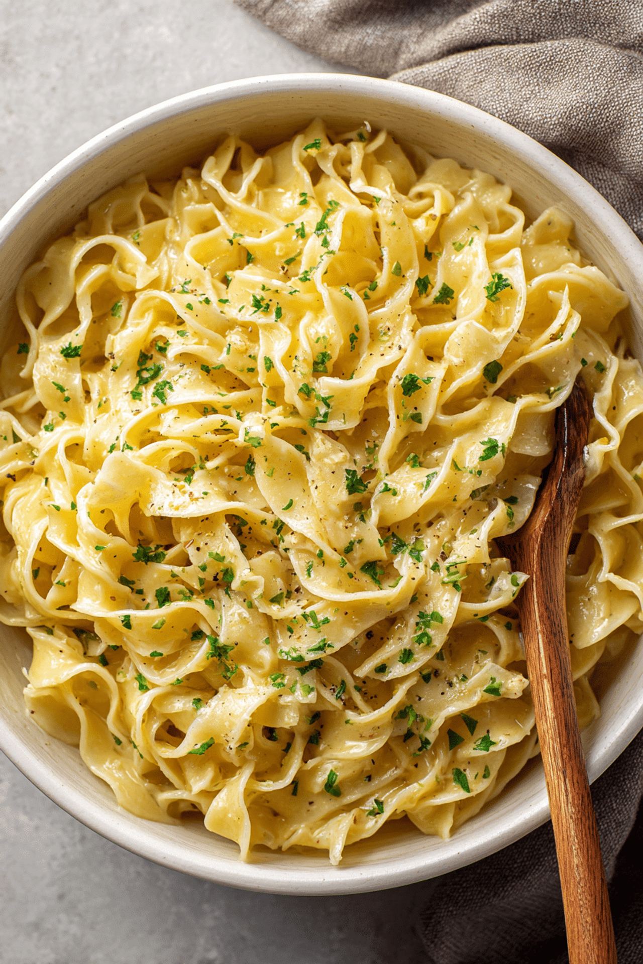 3-Ingredient Slow Cooker Butter Noodles