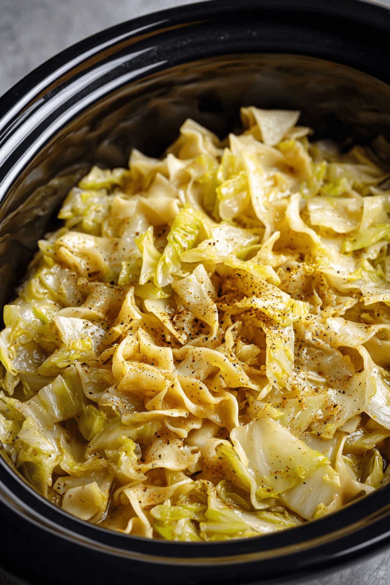 Crockpot Cabbage and Noodles (4 Ingredients)