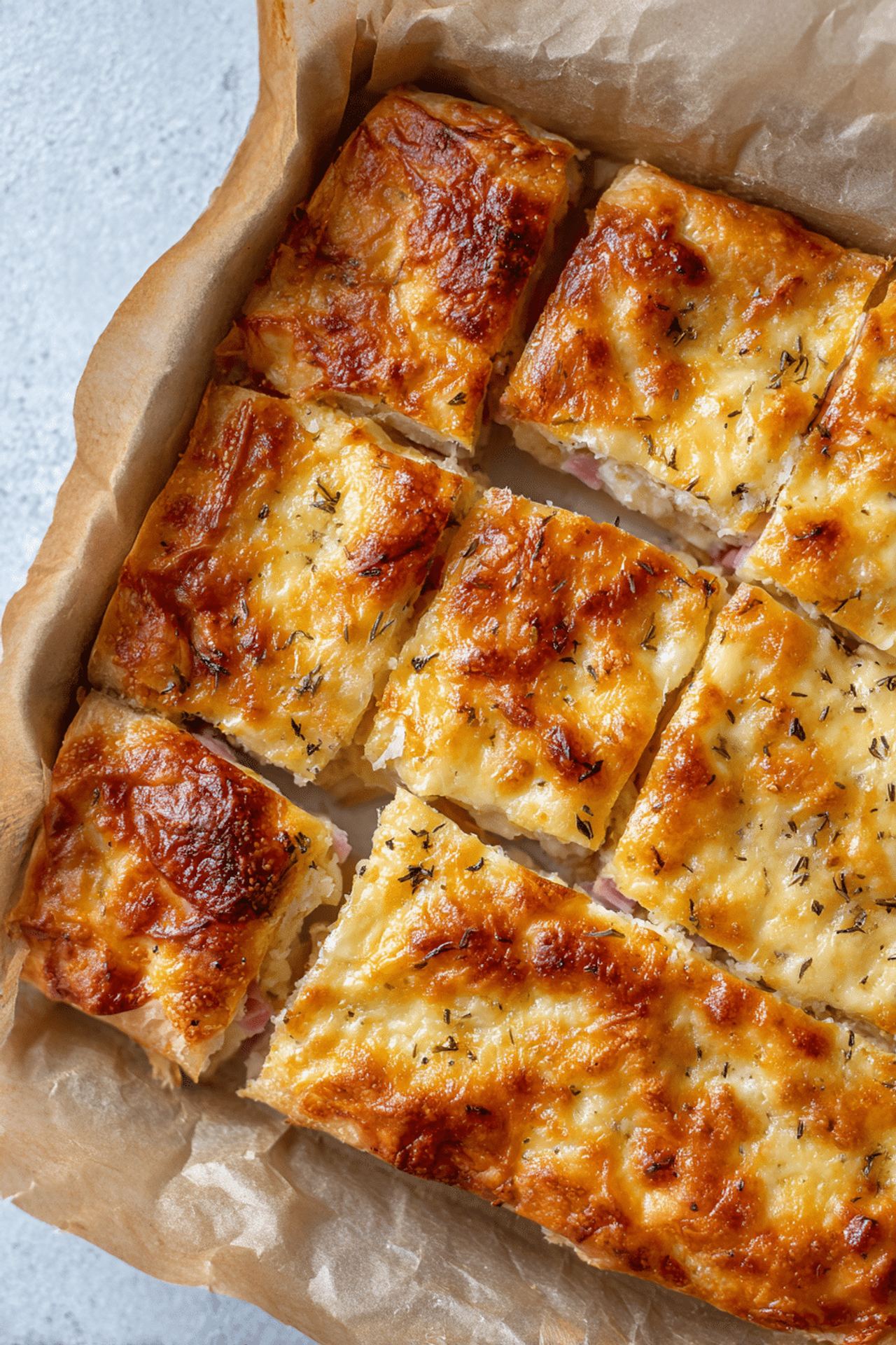 Greek Ham and Cheese Pie