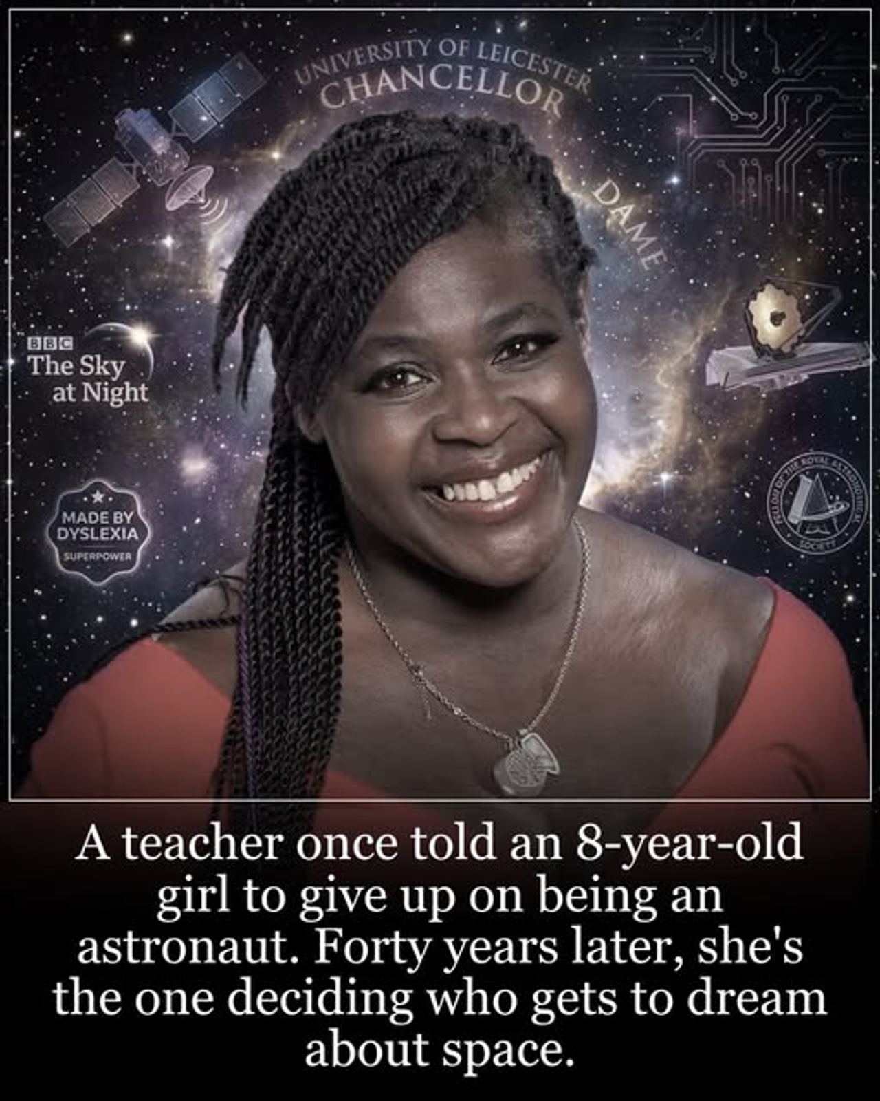 The girl told to try nursing became a scientist reaching for space