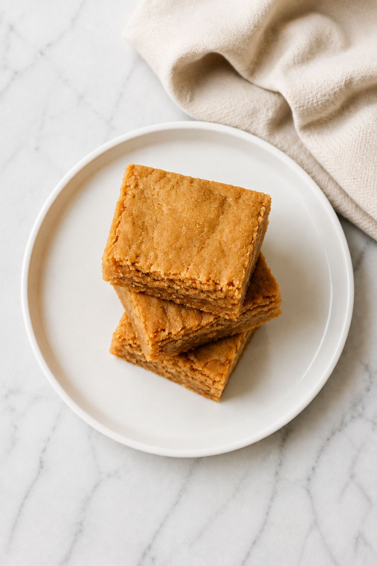 3-Ingredient Peanut Butter Blondies