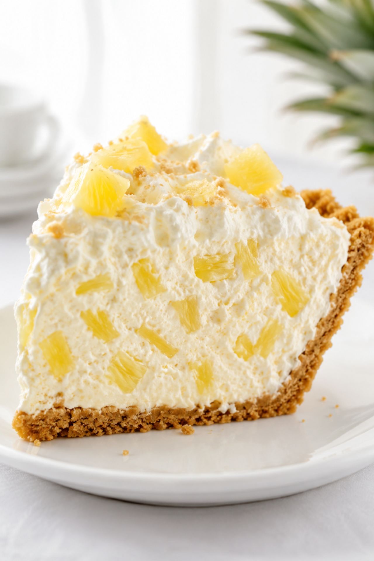3-Ingredient Pineapple Fluff Pie