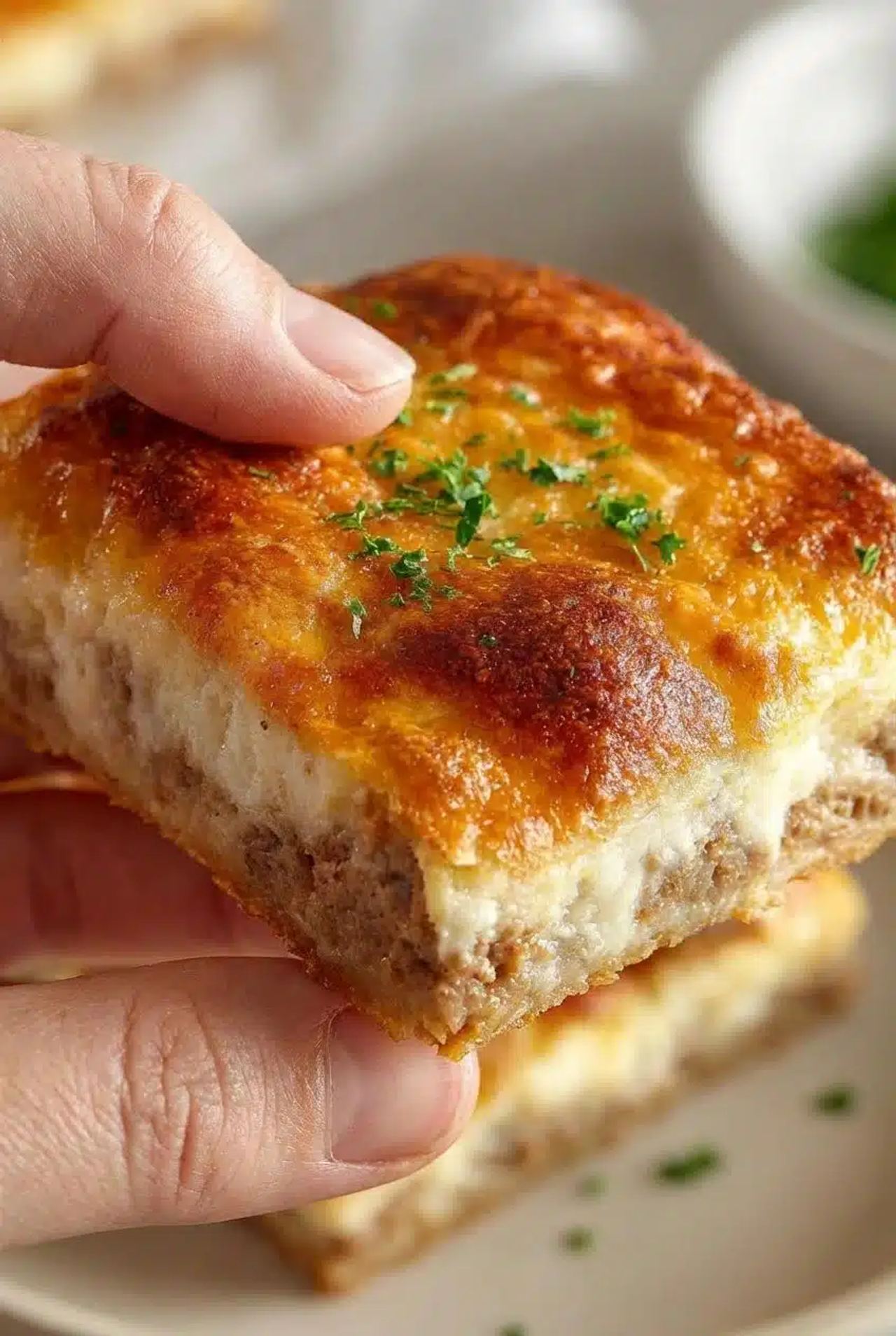 3-Ingredient Sausage & Cream Cheese Casserole