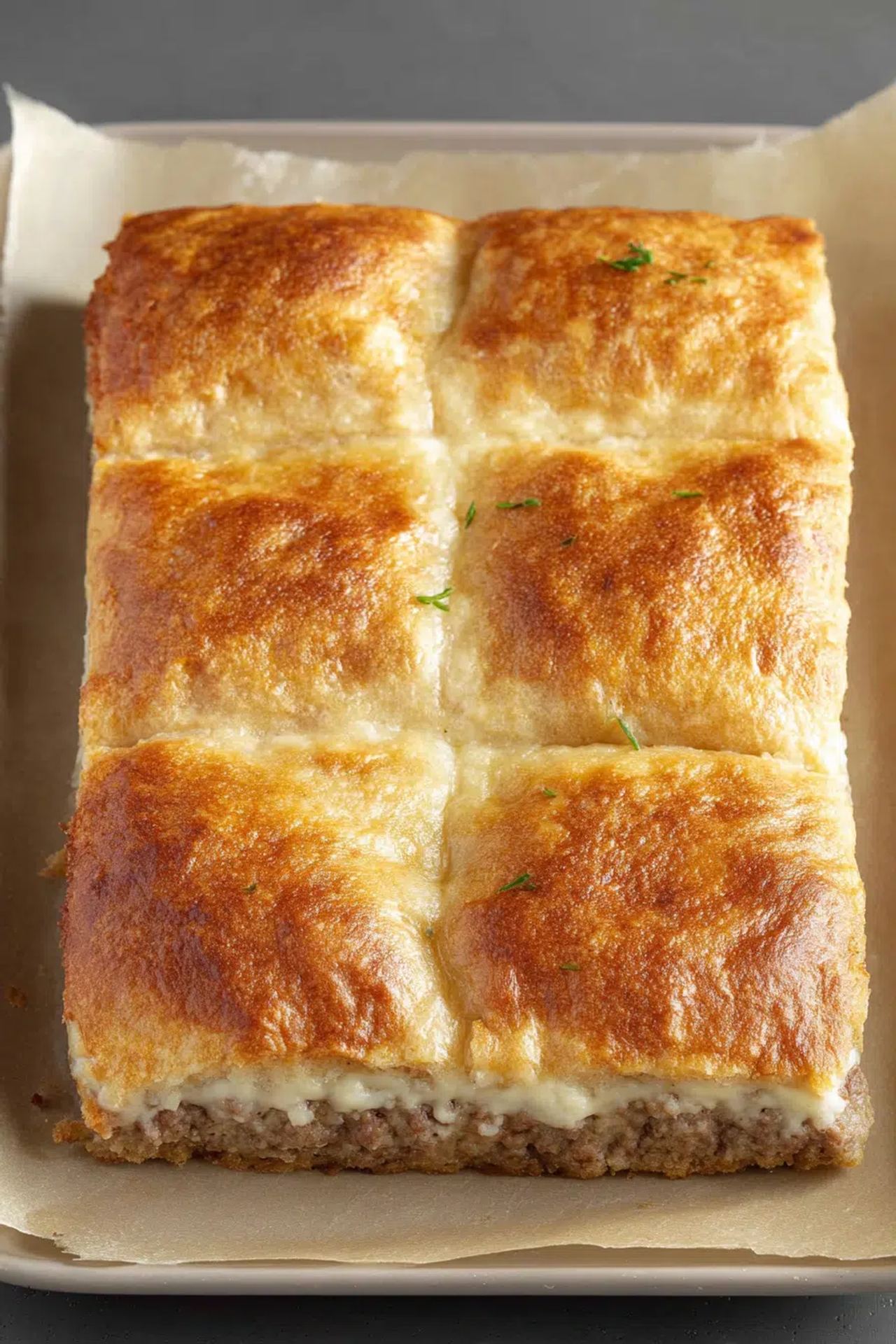 3-Ingredient Sausage & Cream Cheese Casserole