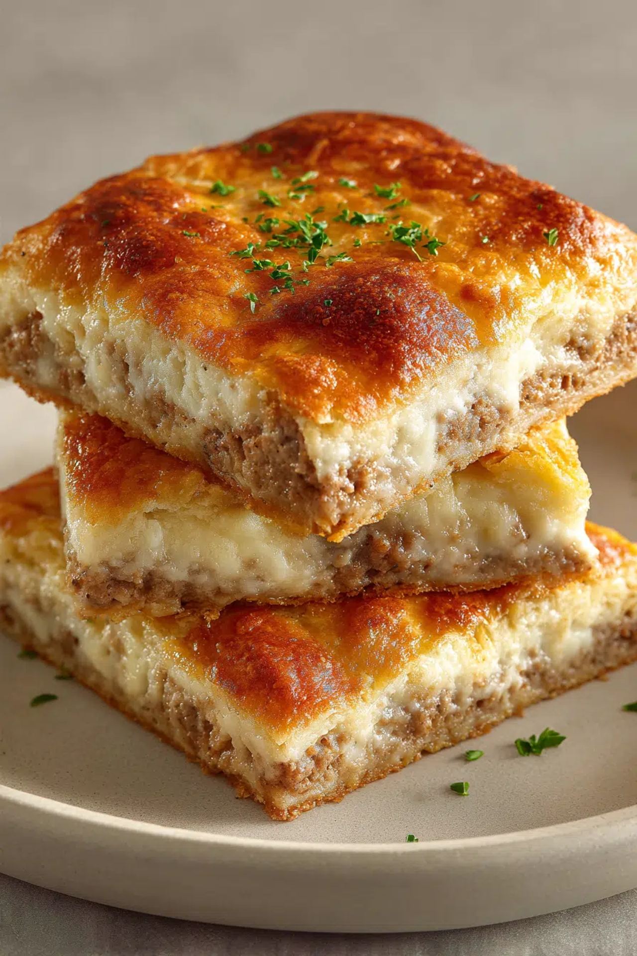 3-Ingredient Sausage & Cream Cheese Casserole
