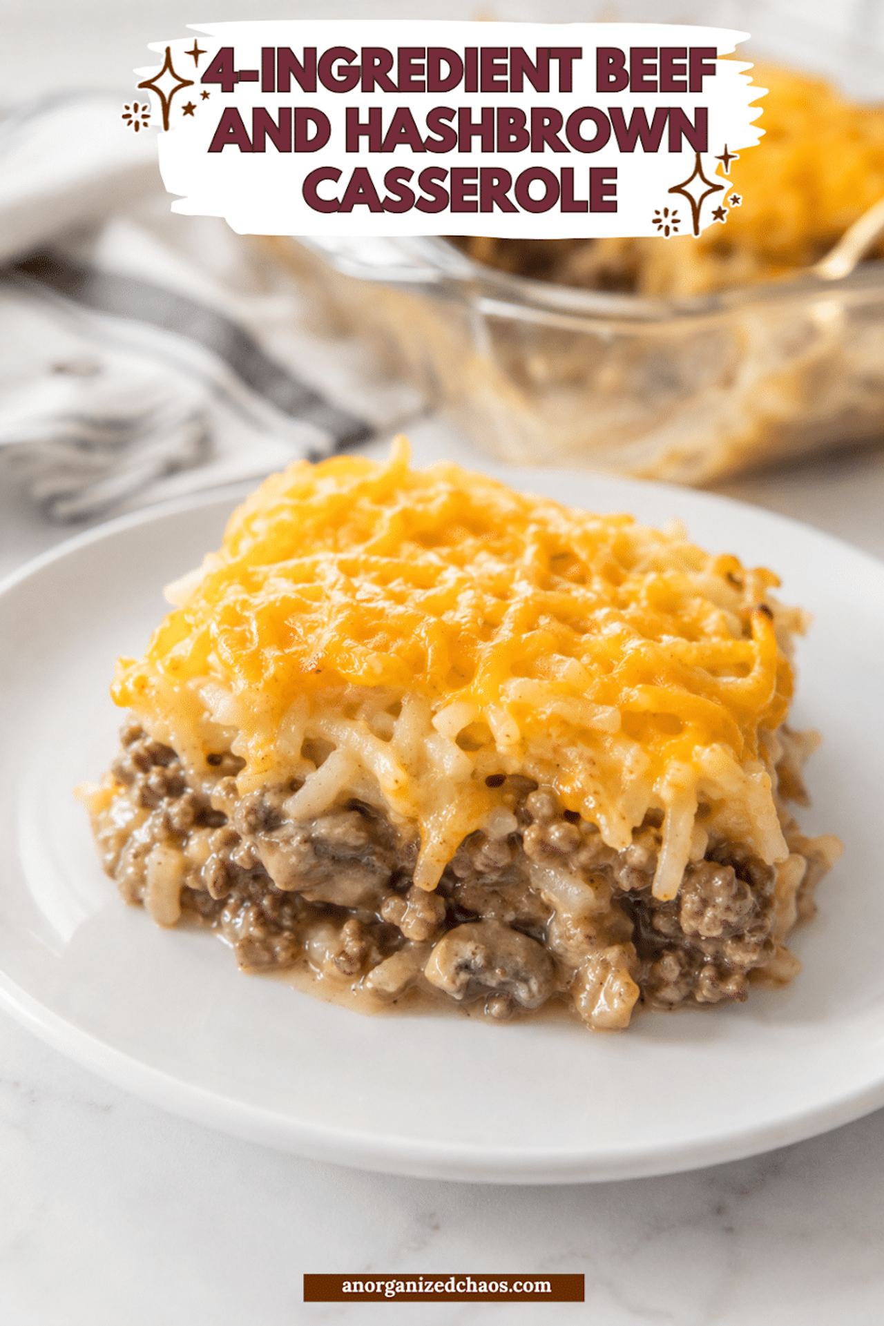 4-Ingredient Beef and Hashbrown Casserole