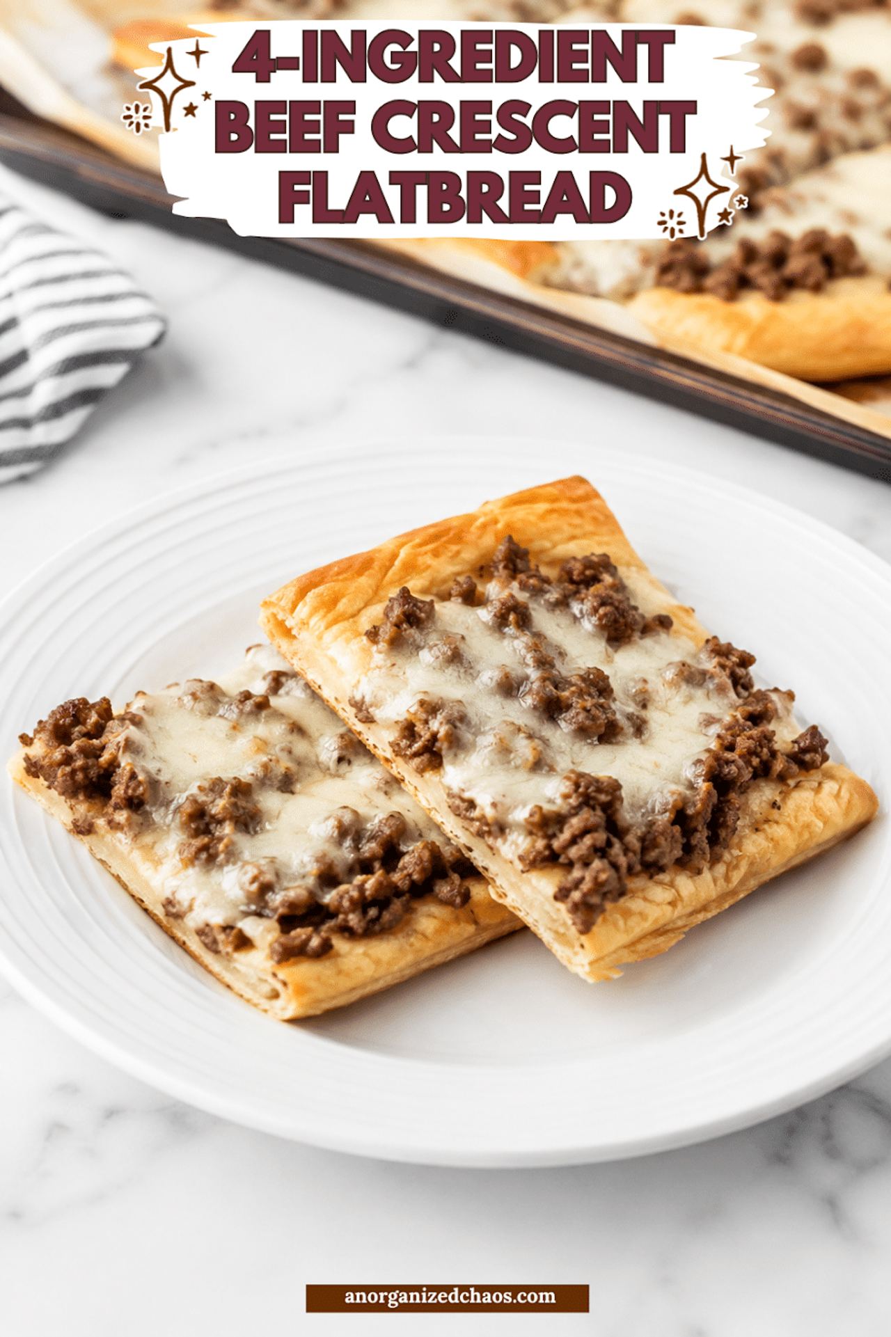 4-Ingredient Beef Crescent Flatbread