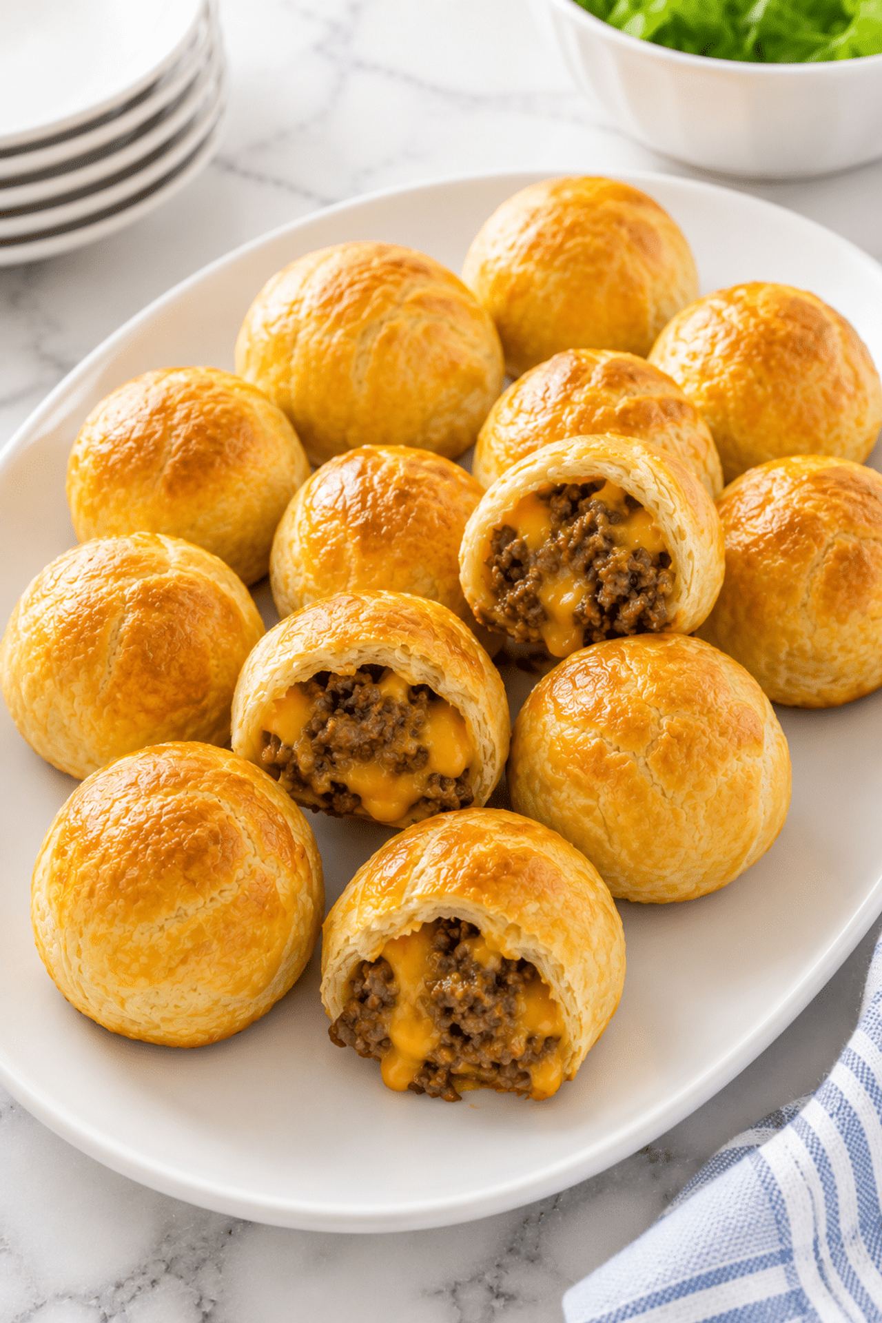 4-Ingredient Beef Crescent Puffs