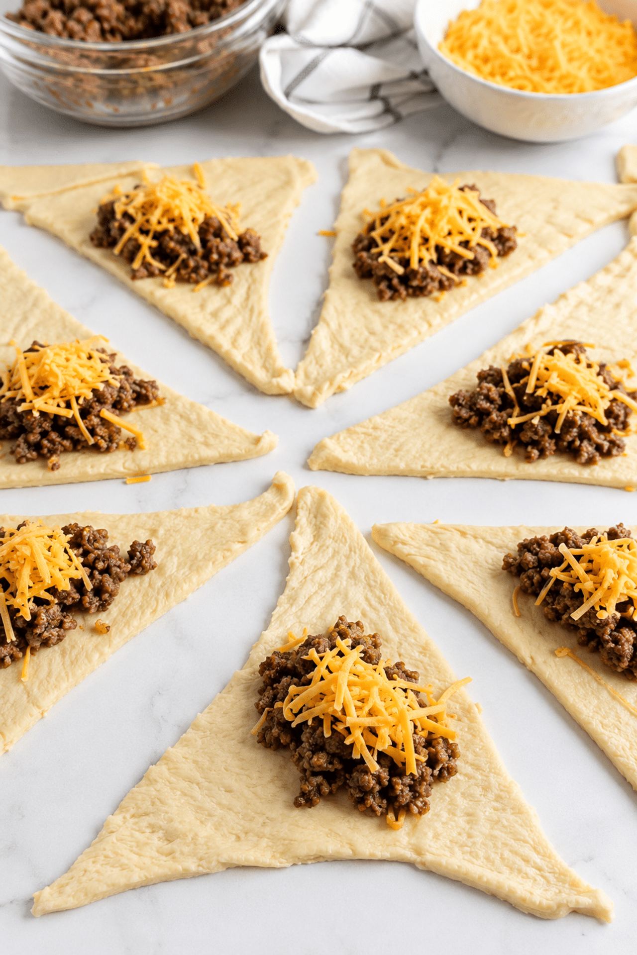 4-Ingredient Beef Crescent Puffs