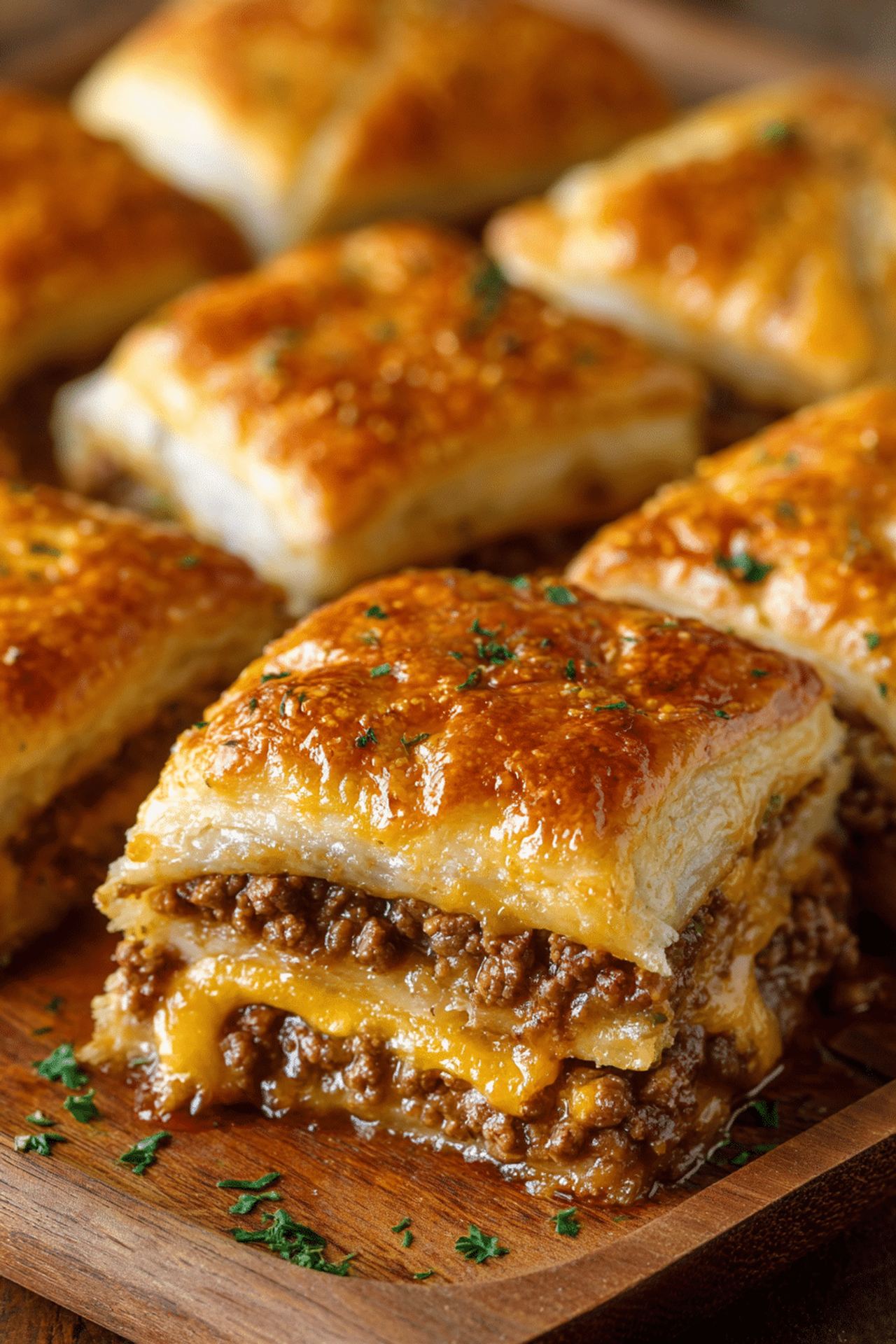 4-Ingredient Beef Crescent Squares