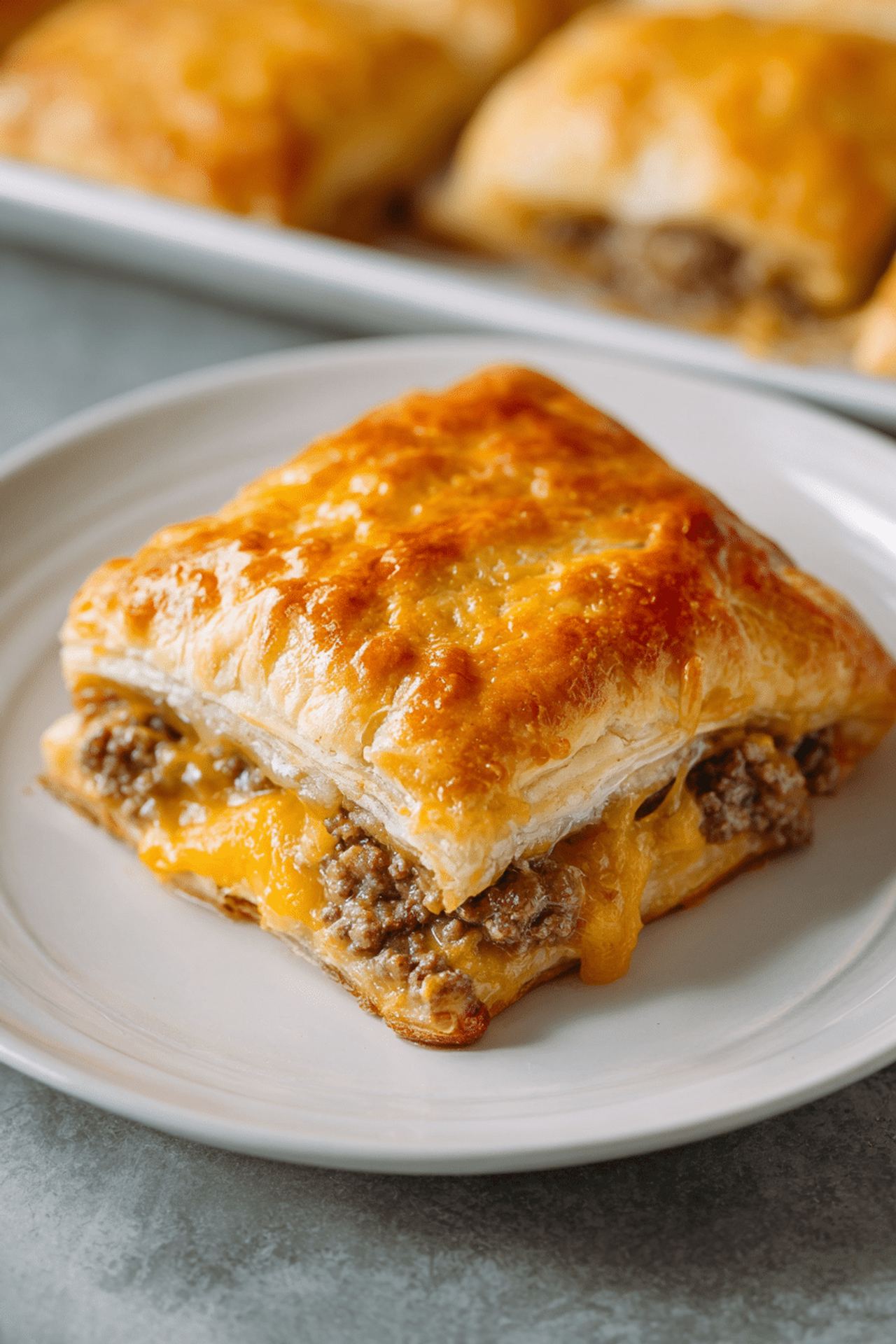 4-Ingredient Beef Crescent Squares