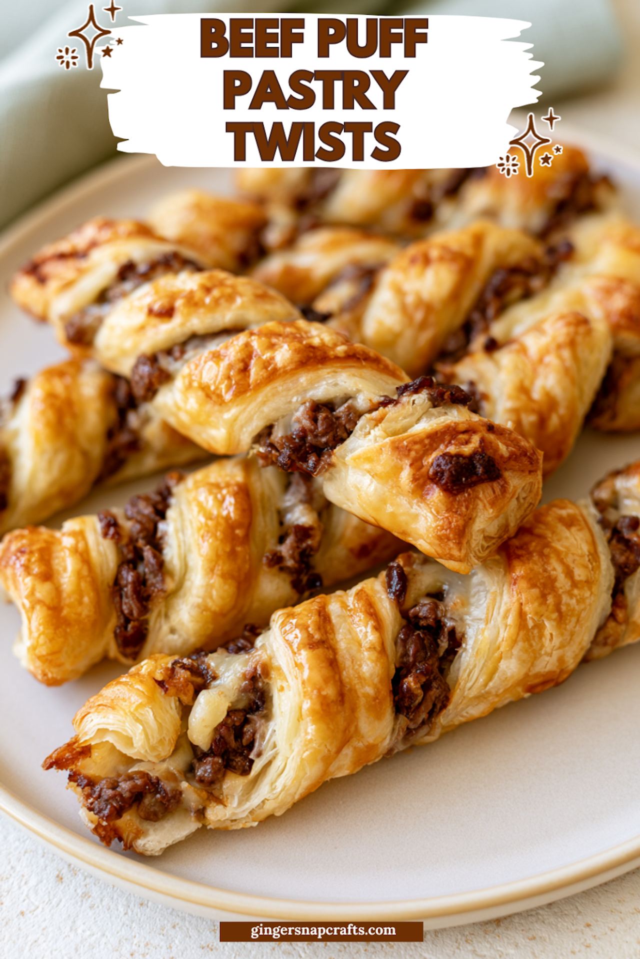4-Ingredient Beef Puff Pastry Twists
