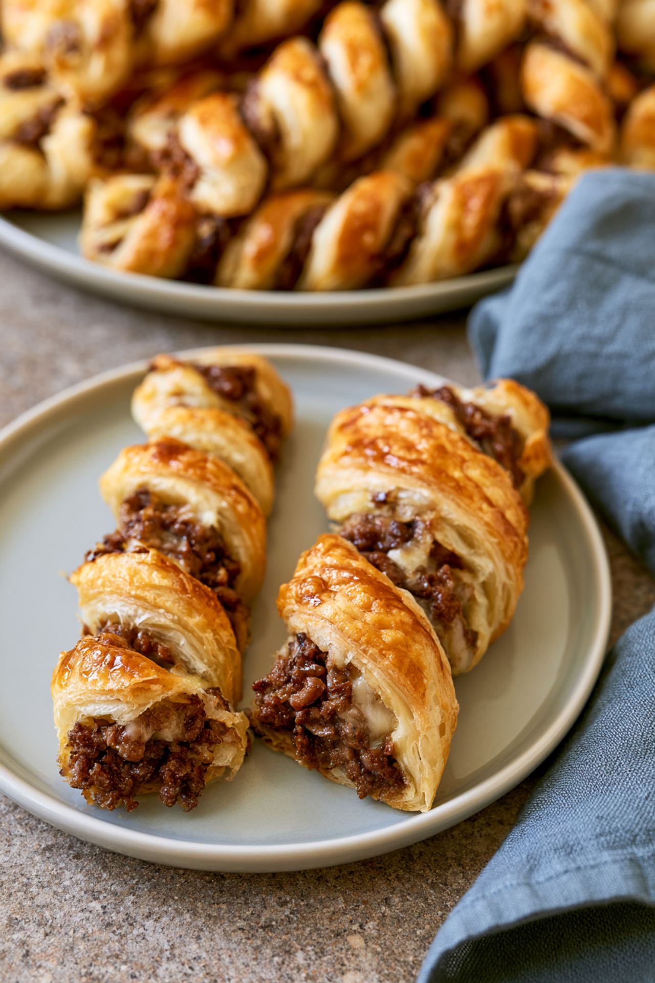 4-Ingredient Beef Puff Pastry Twists
