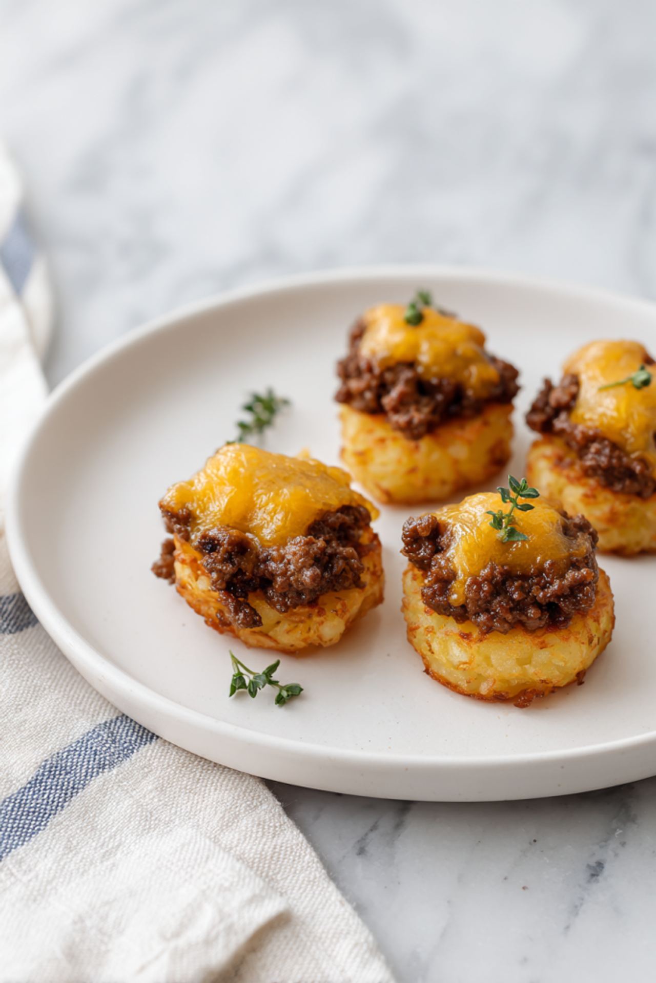 4-Ingredient Beef Tater Tot Bites