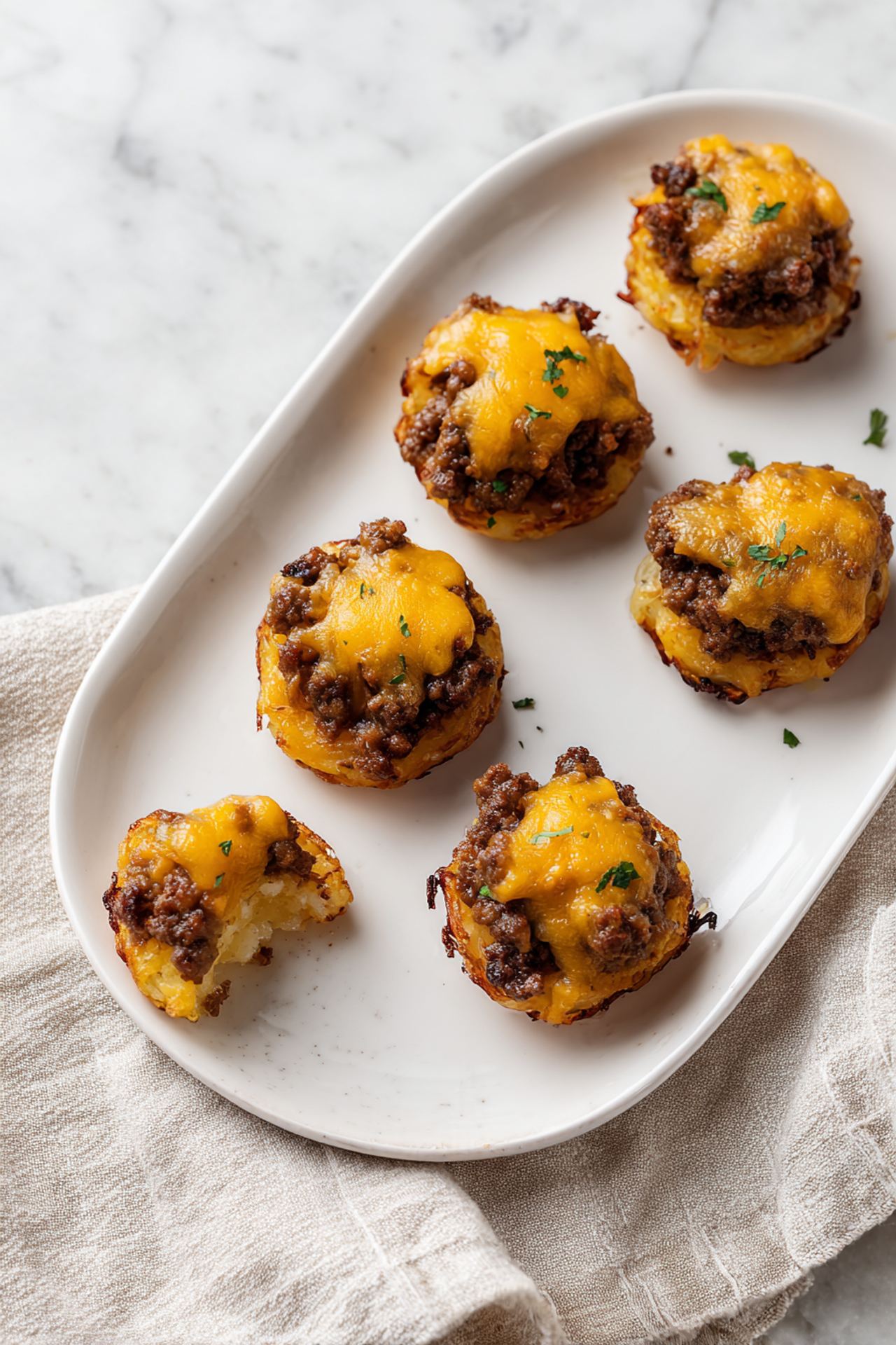 4-Ingredient Beef Tater Tot Bites