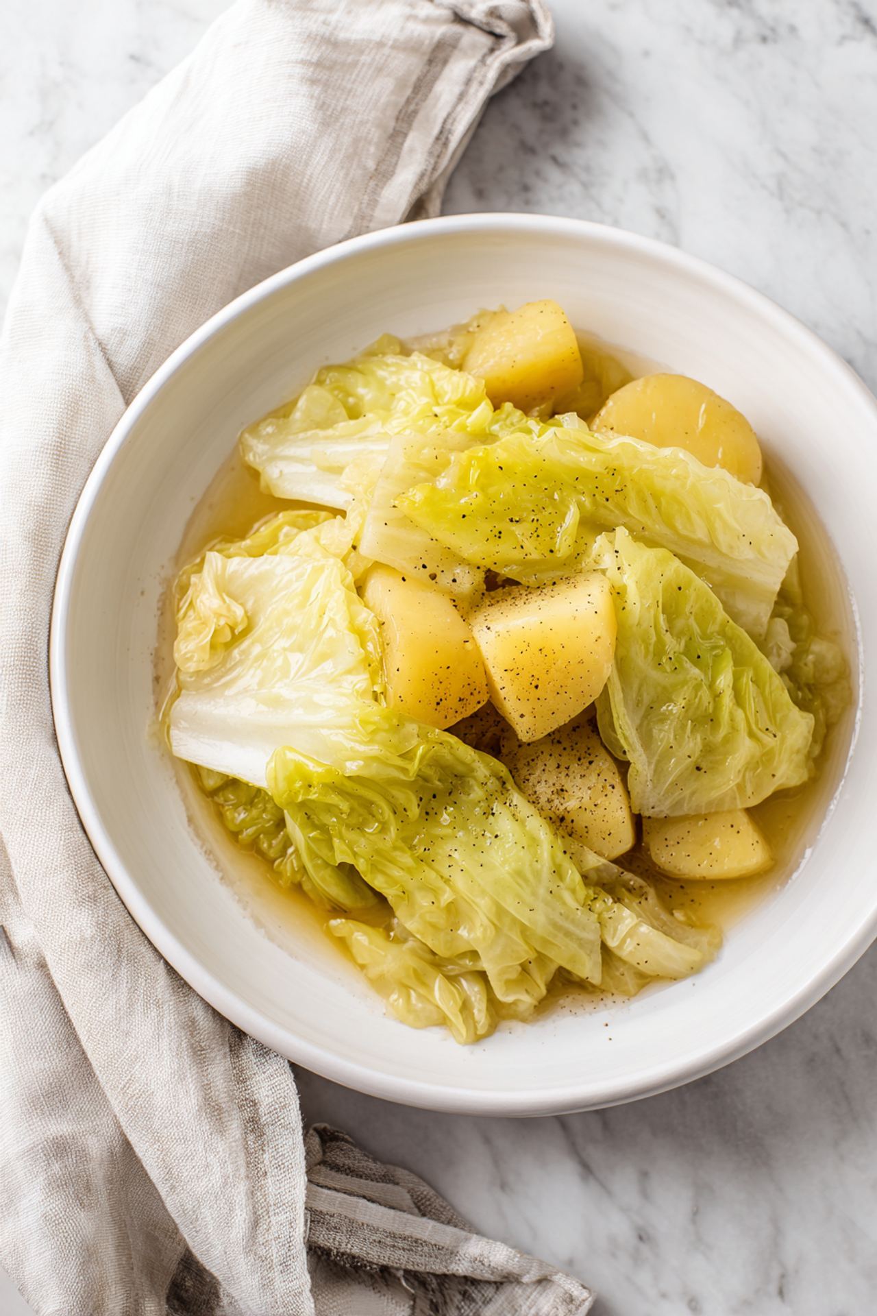 4-Ingredient Crockpot Cabbage and Potatoes