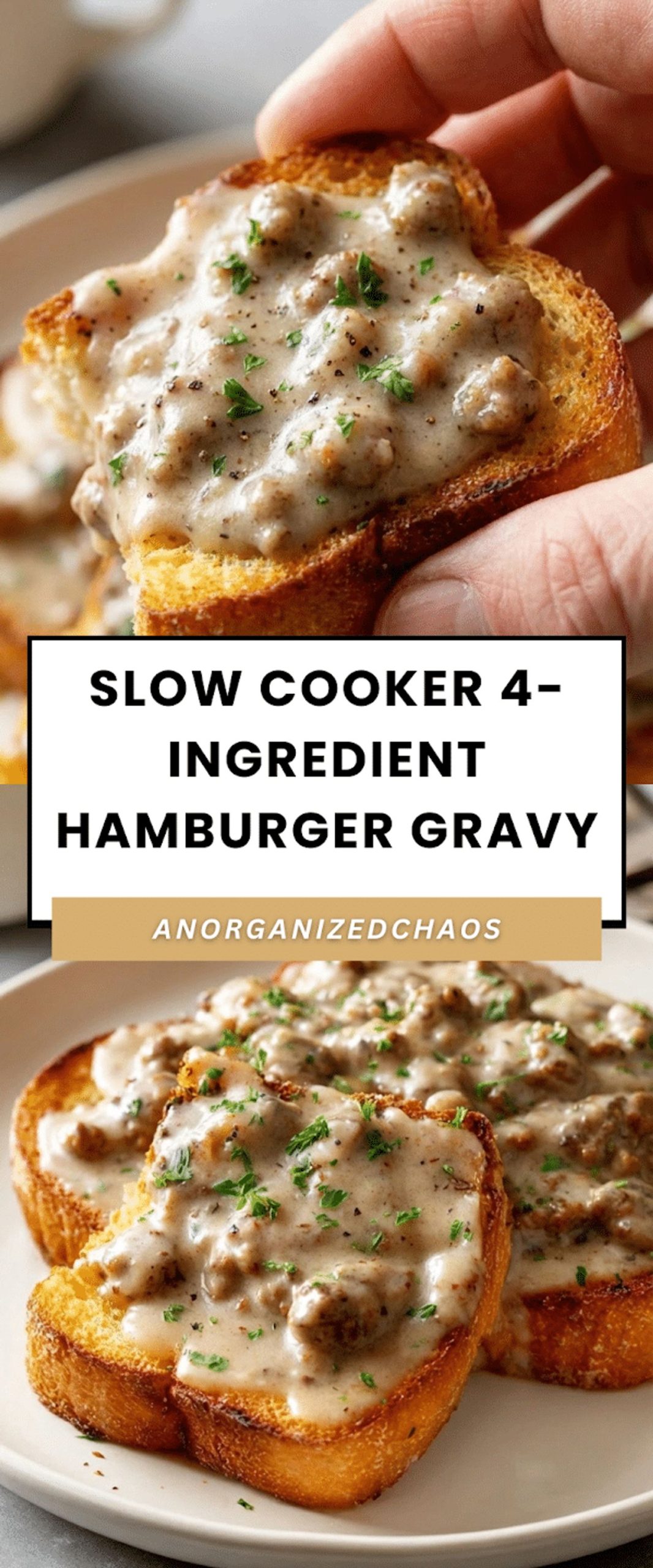 4-Ingredient Slow Cooker Hamburger Gravy