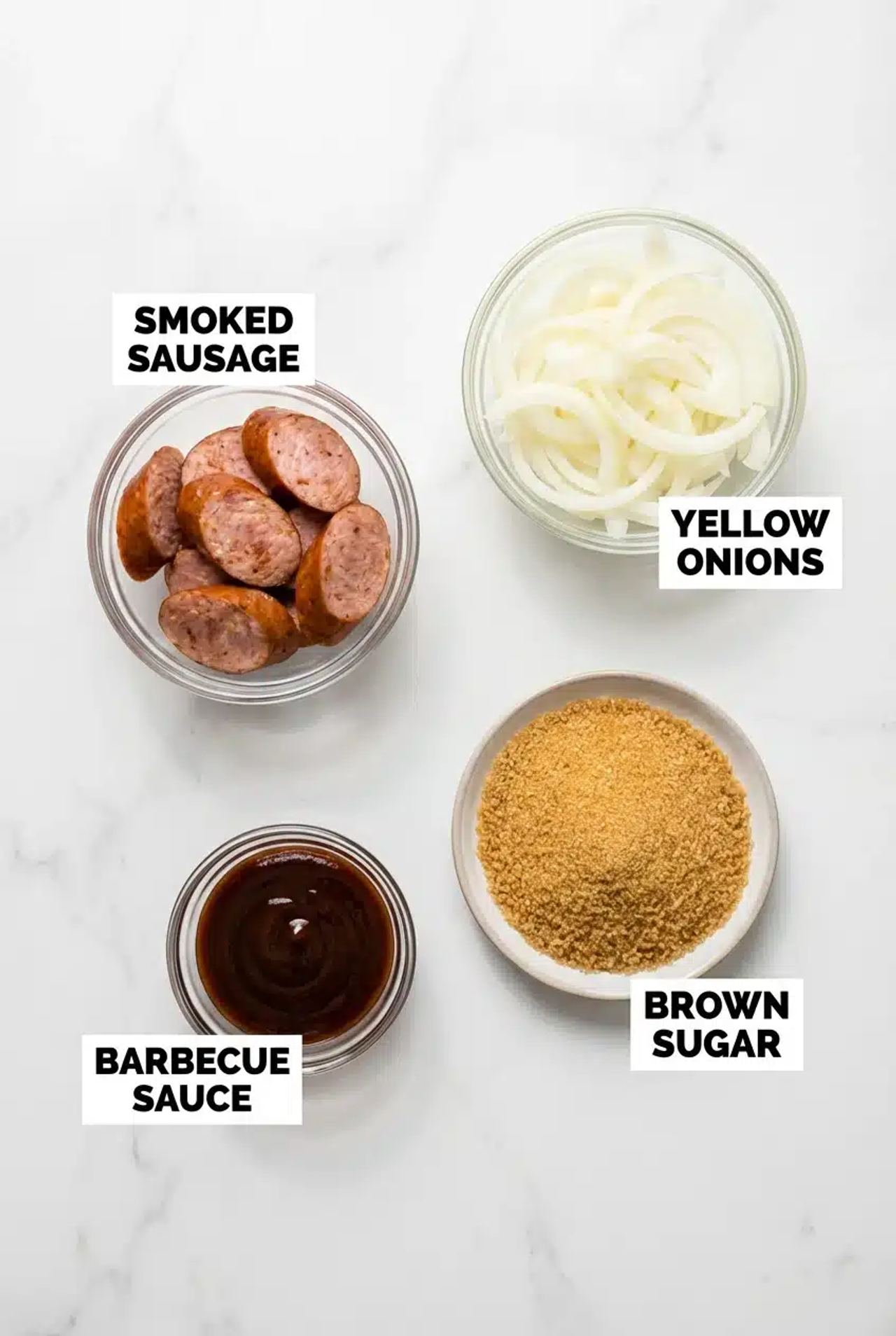 4-Ingredient Slow Cooker Sausage and Onions