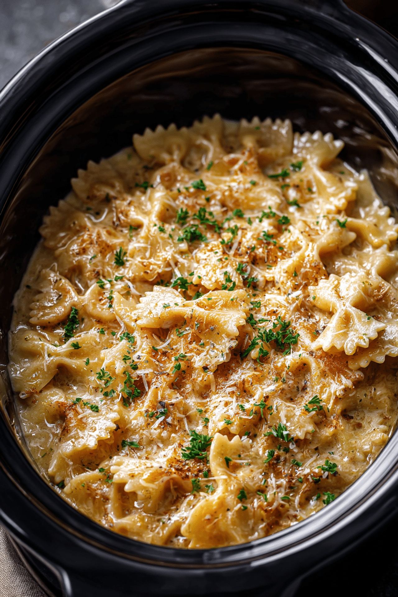 5-Ingredient Slow Cooker Farfalle