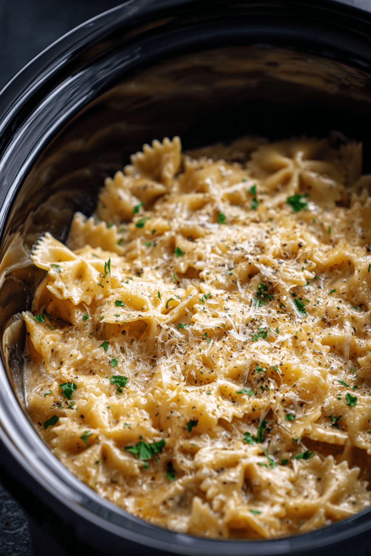 5-Ingredient Slow Cooker Farfalle