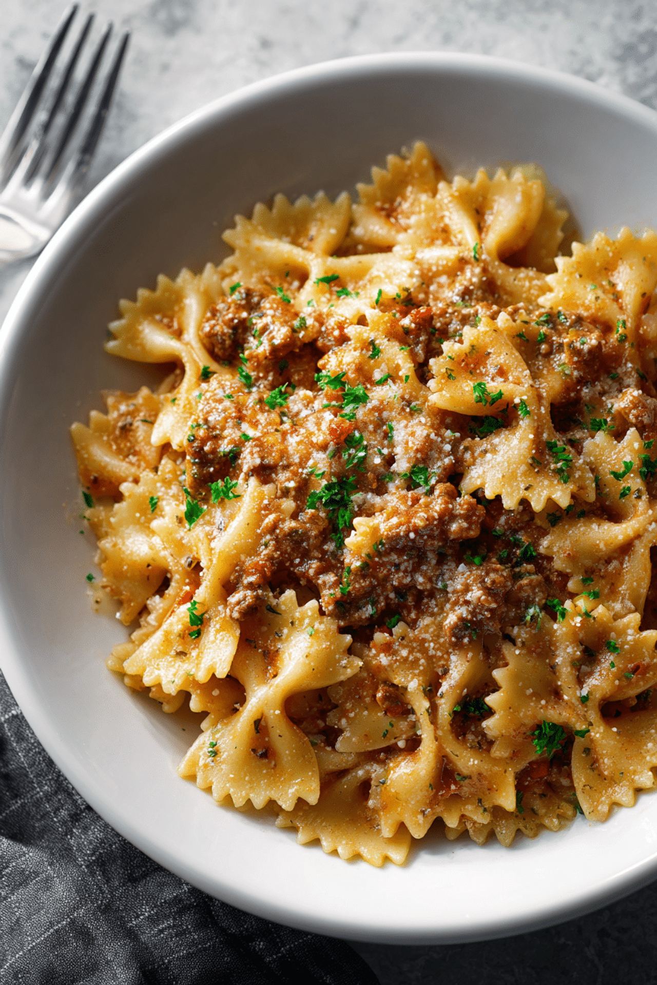 5-Ingredient Slow Cooker Farfalle