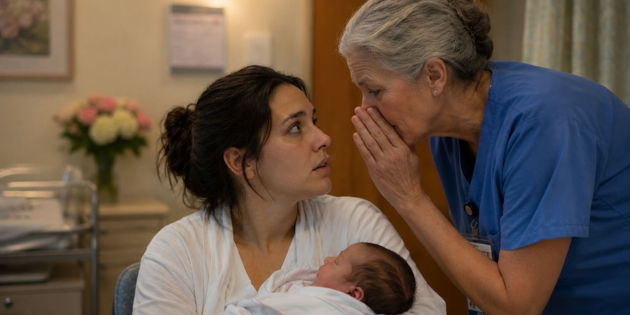 A nurse speaks to a woman holding a newborn | Source: Amomedia