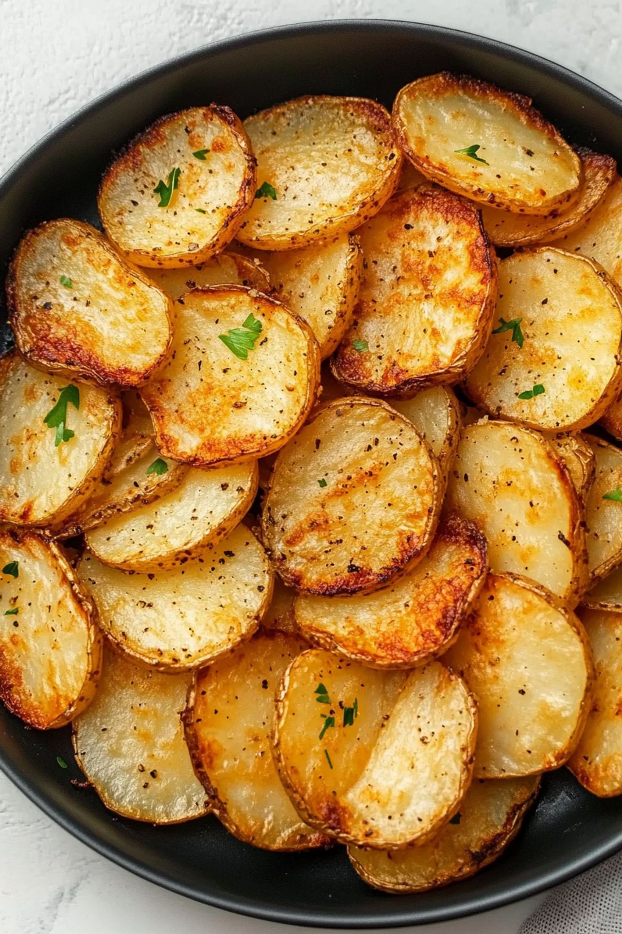 Air Fryer Sliced Potatoes