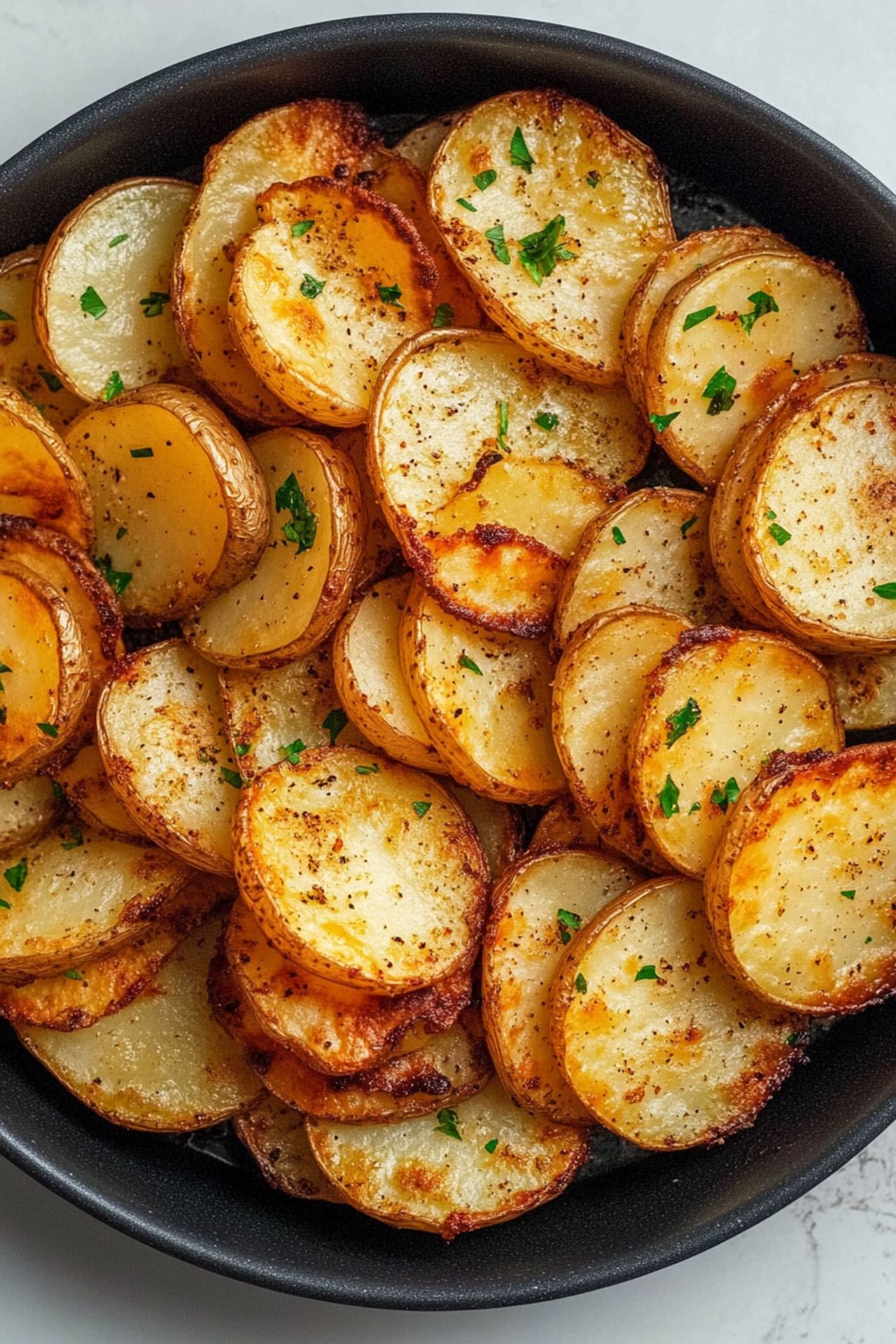 Air Fryer Sliced Potatoes