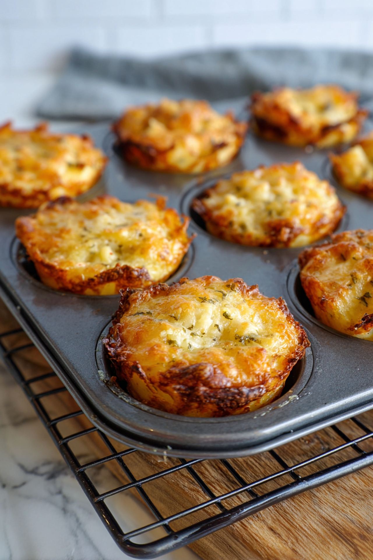 Au Gratin Potato Stacks (4 Ingredients)