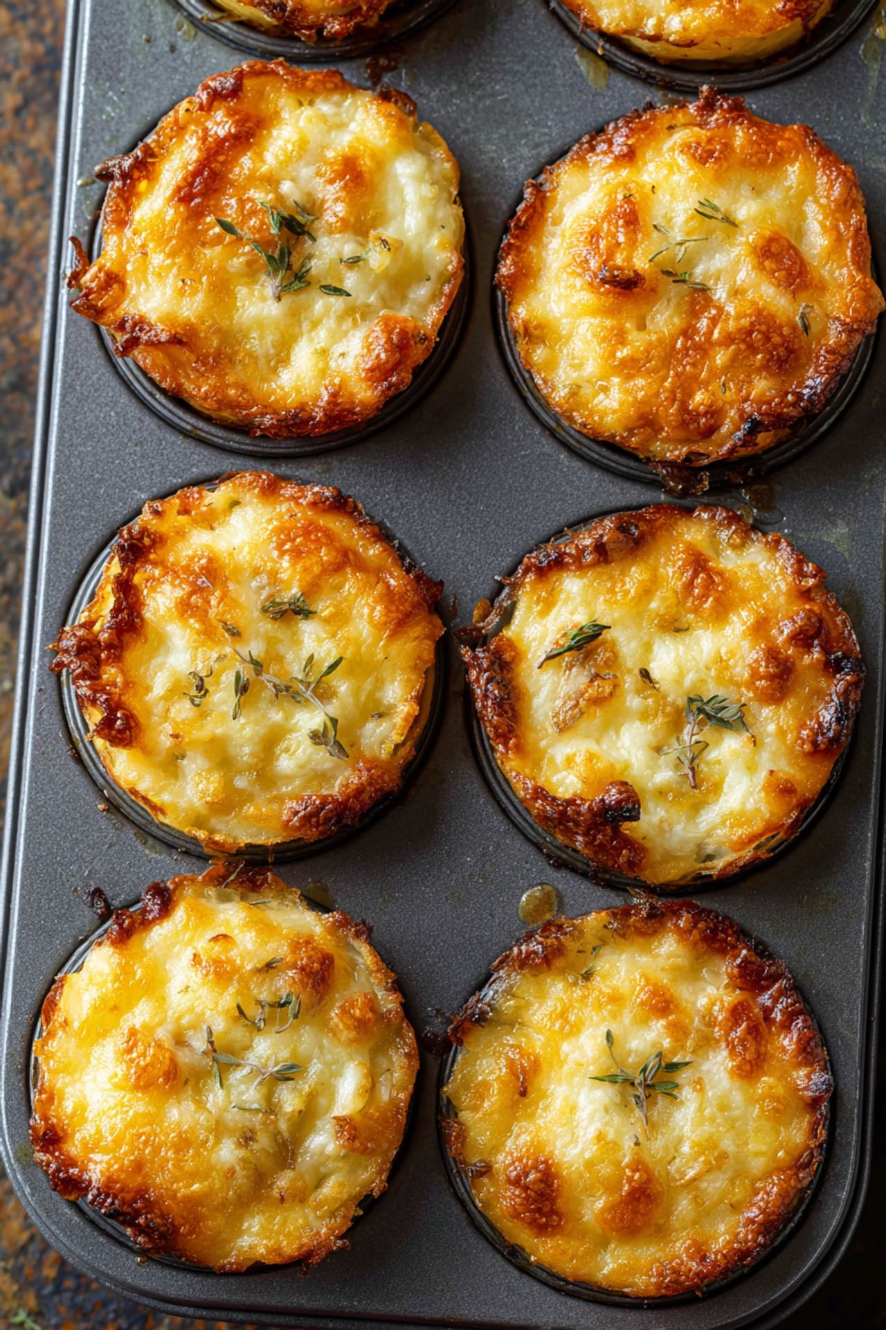 Au Gratin Potato Stacks (4 Ingredients)