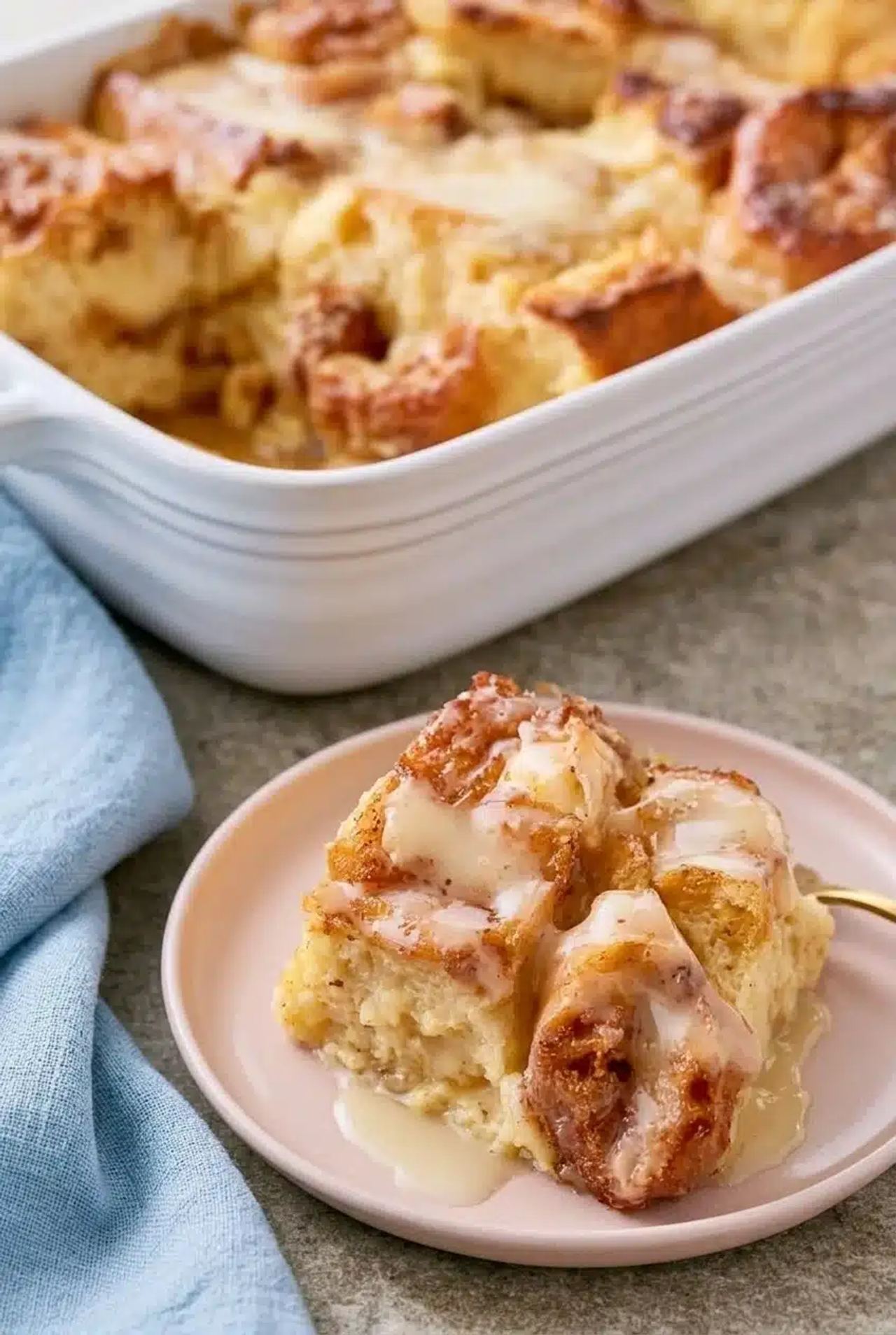 Baked Donut Bread Pudding