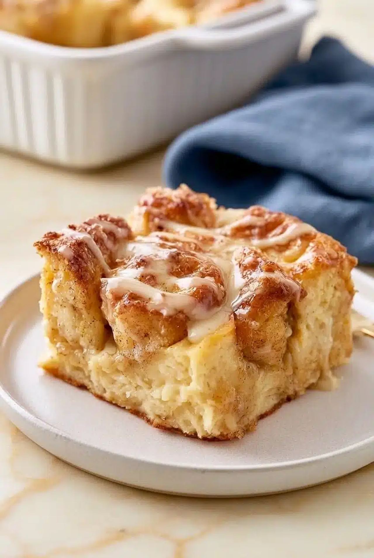 Baked Donut Bread Pudding