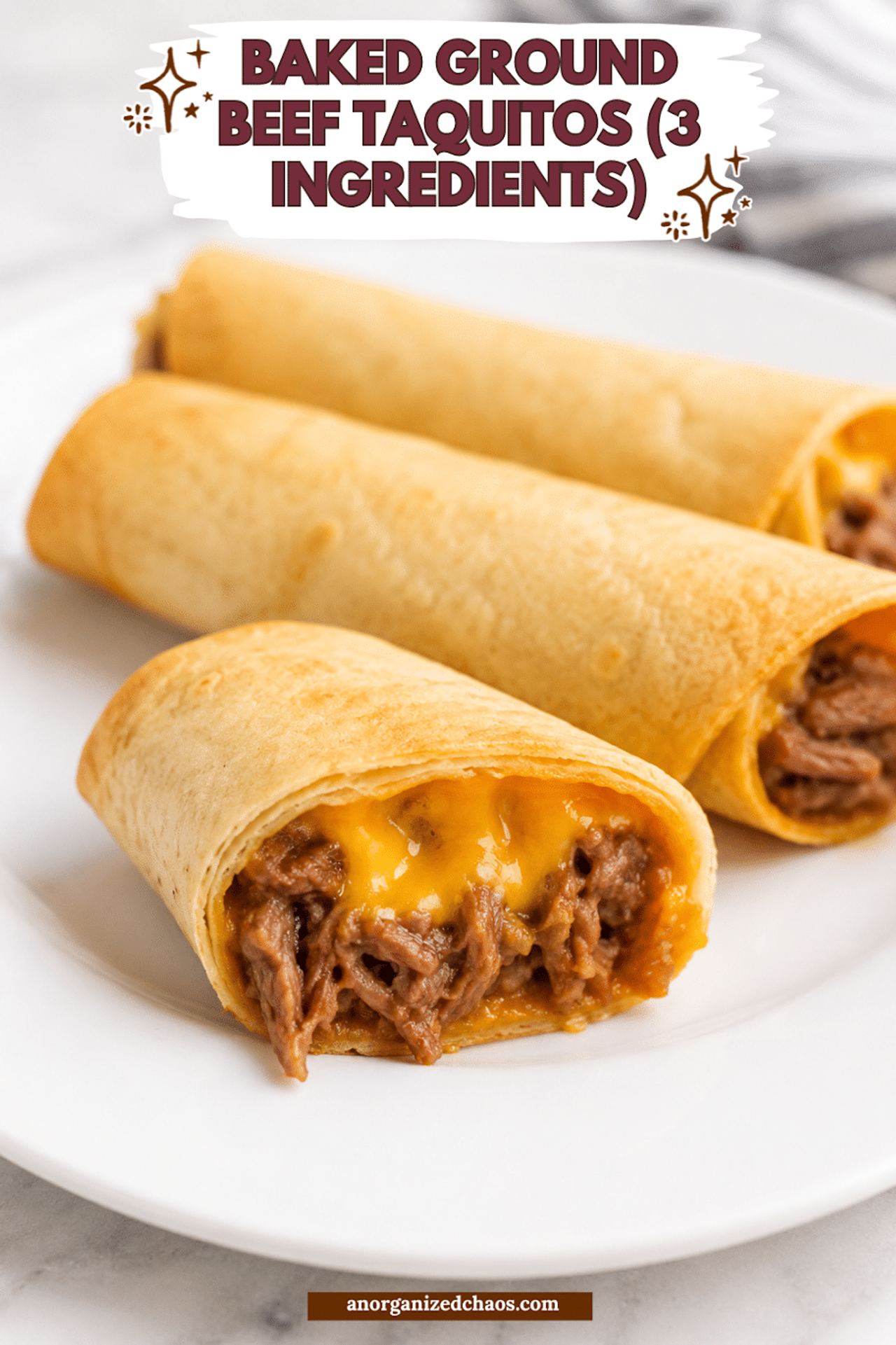 Baked Ground Beef Taquitos