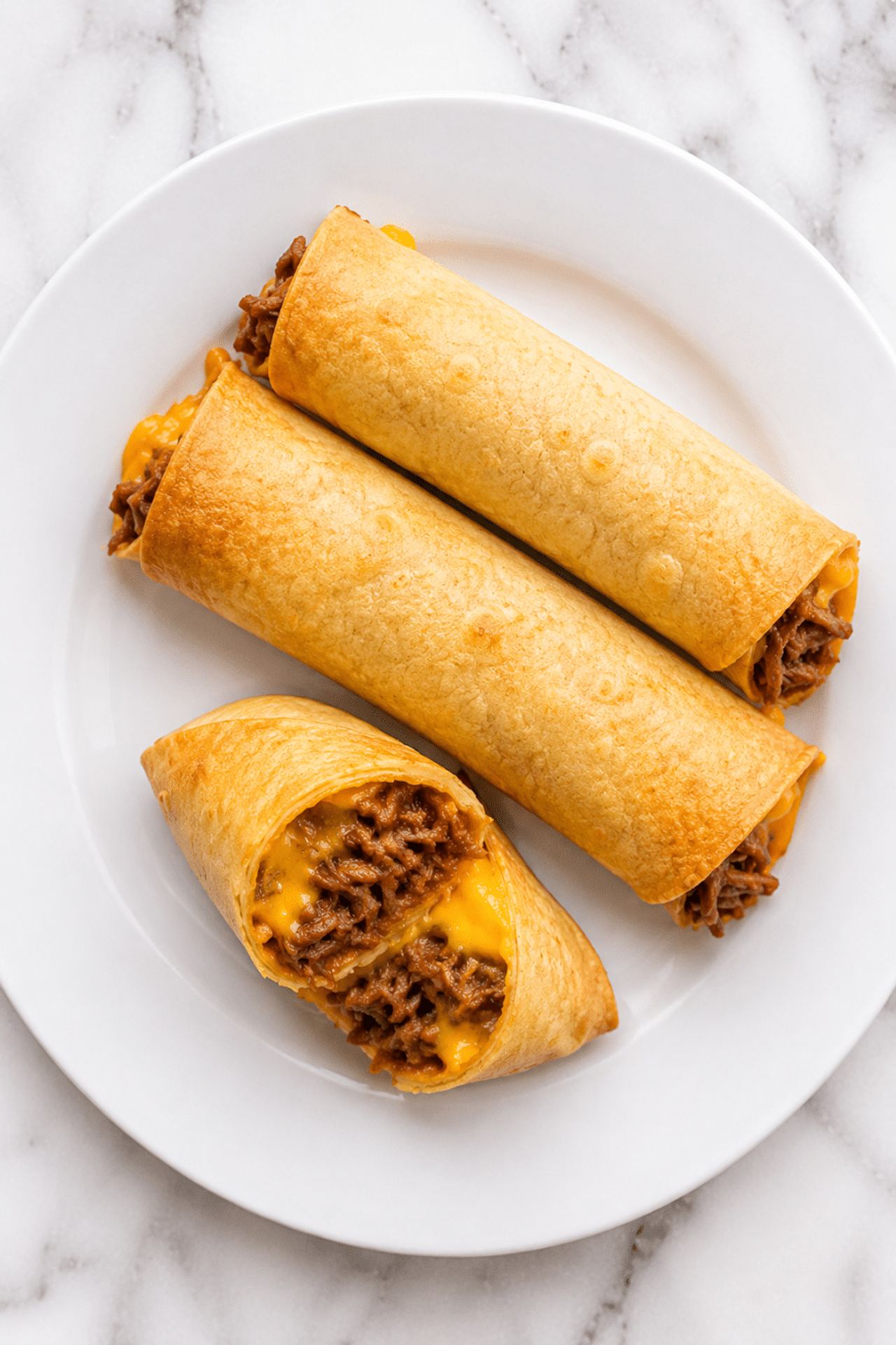 Baked Ground Beef Taquitos
