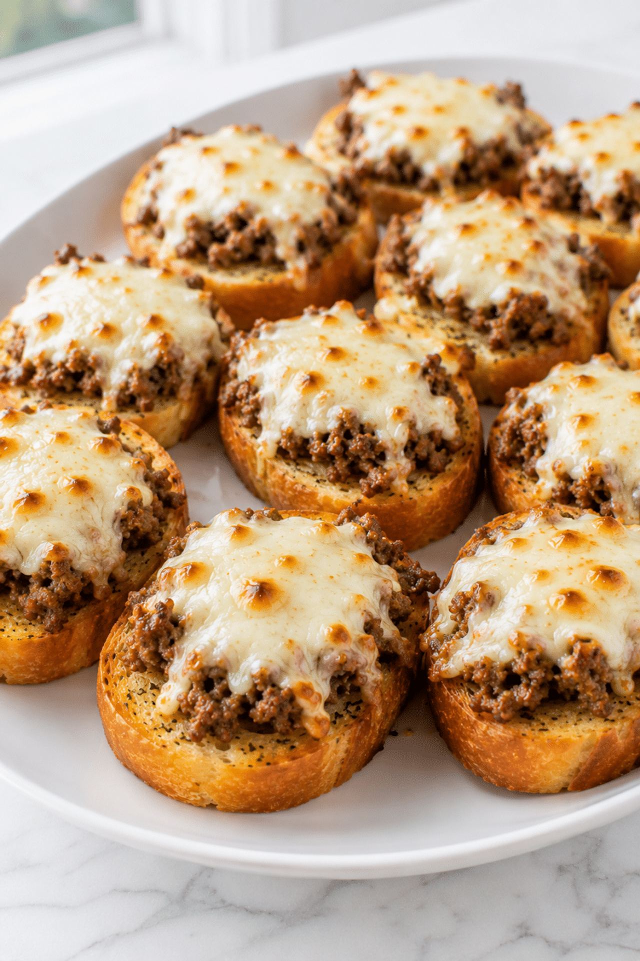 Beef Garlic Bread Bites (4 Ingredients)