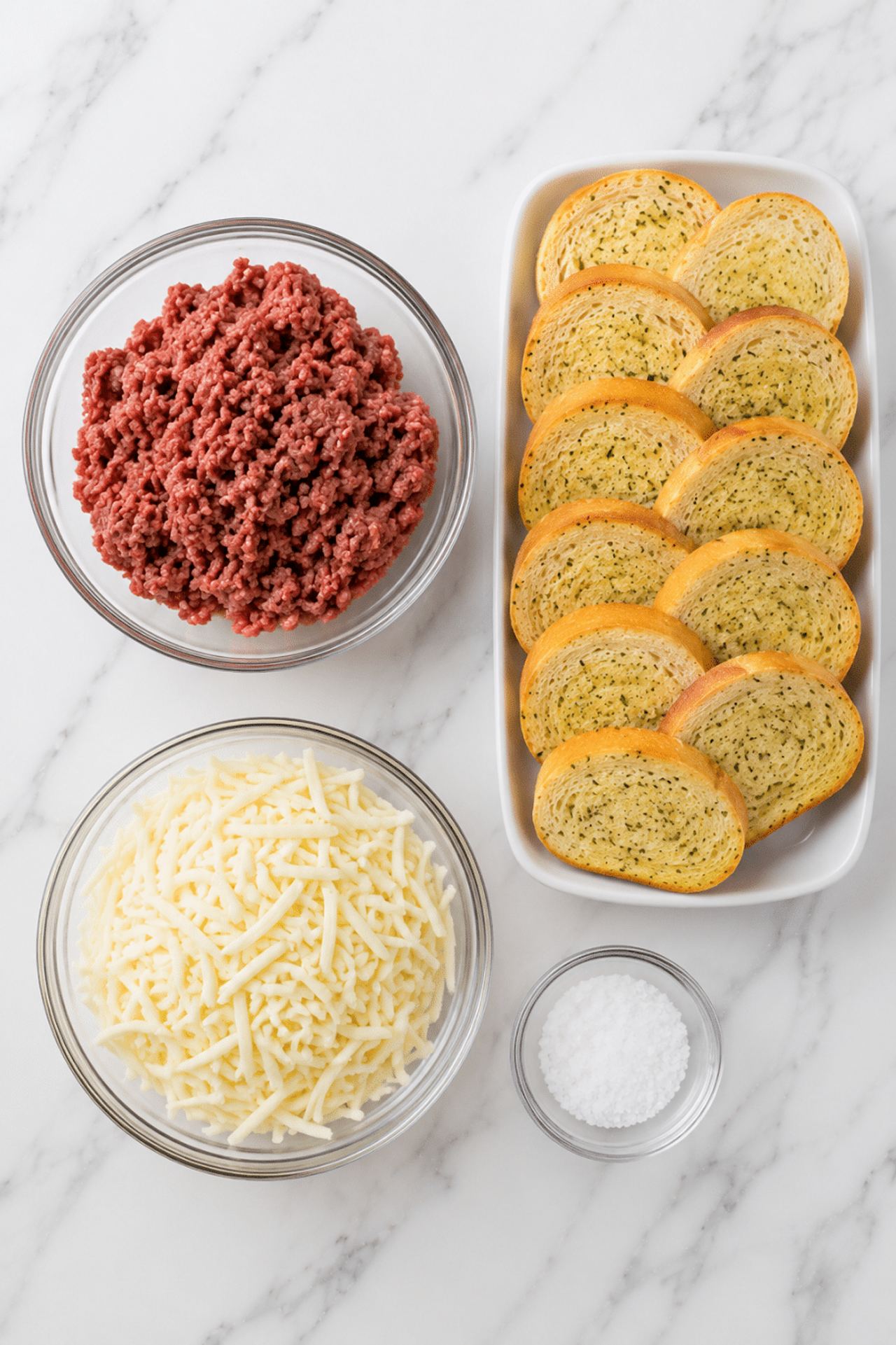 Beef Garlic Bread Bites (4 Ingredients)