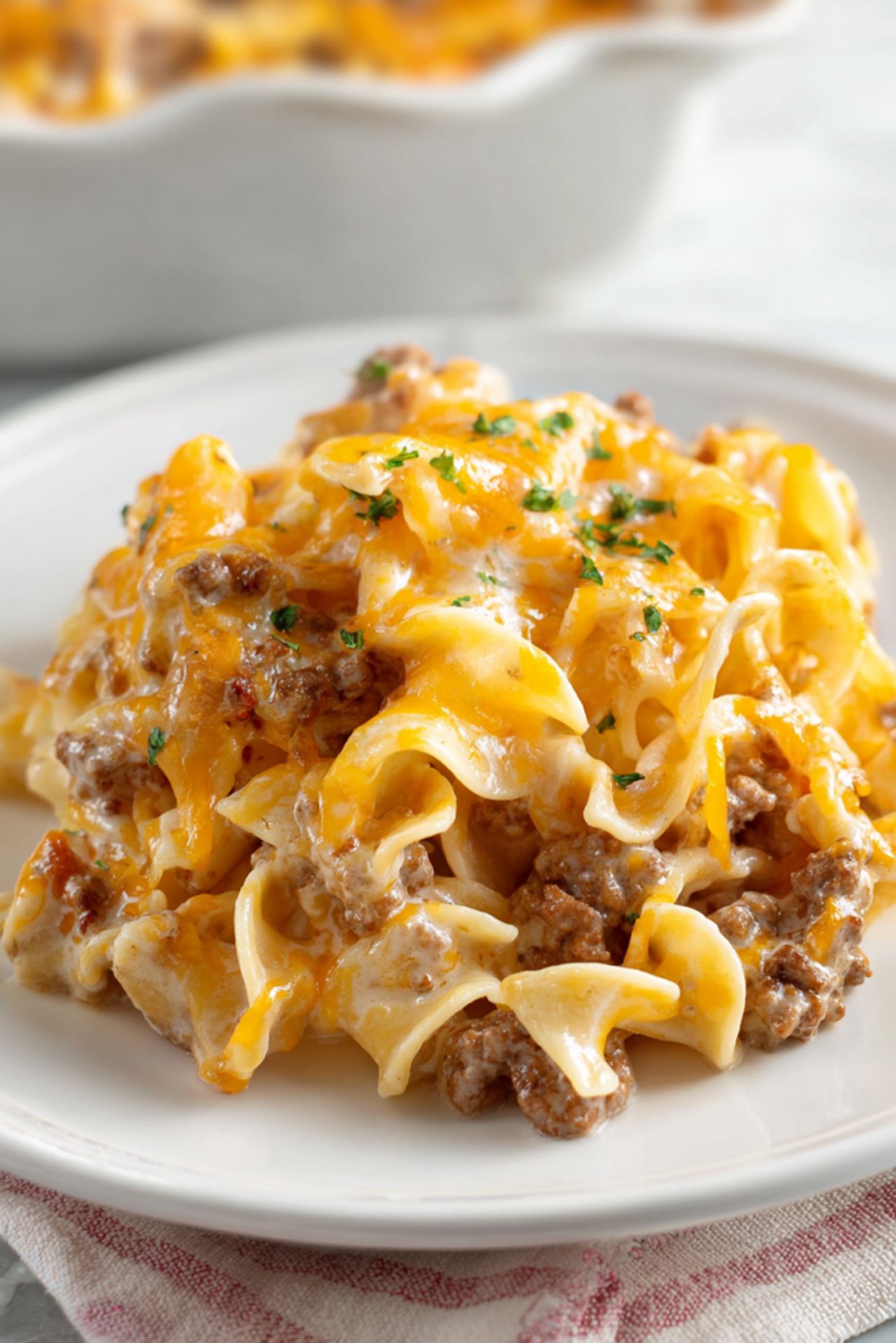 Beefy Sour Cream Noodle Bake