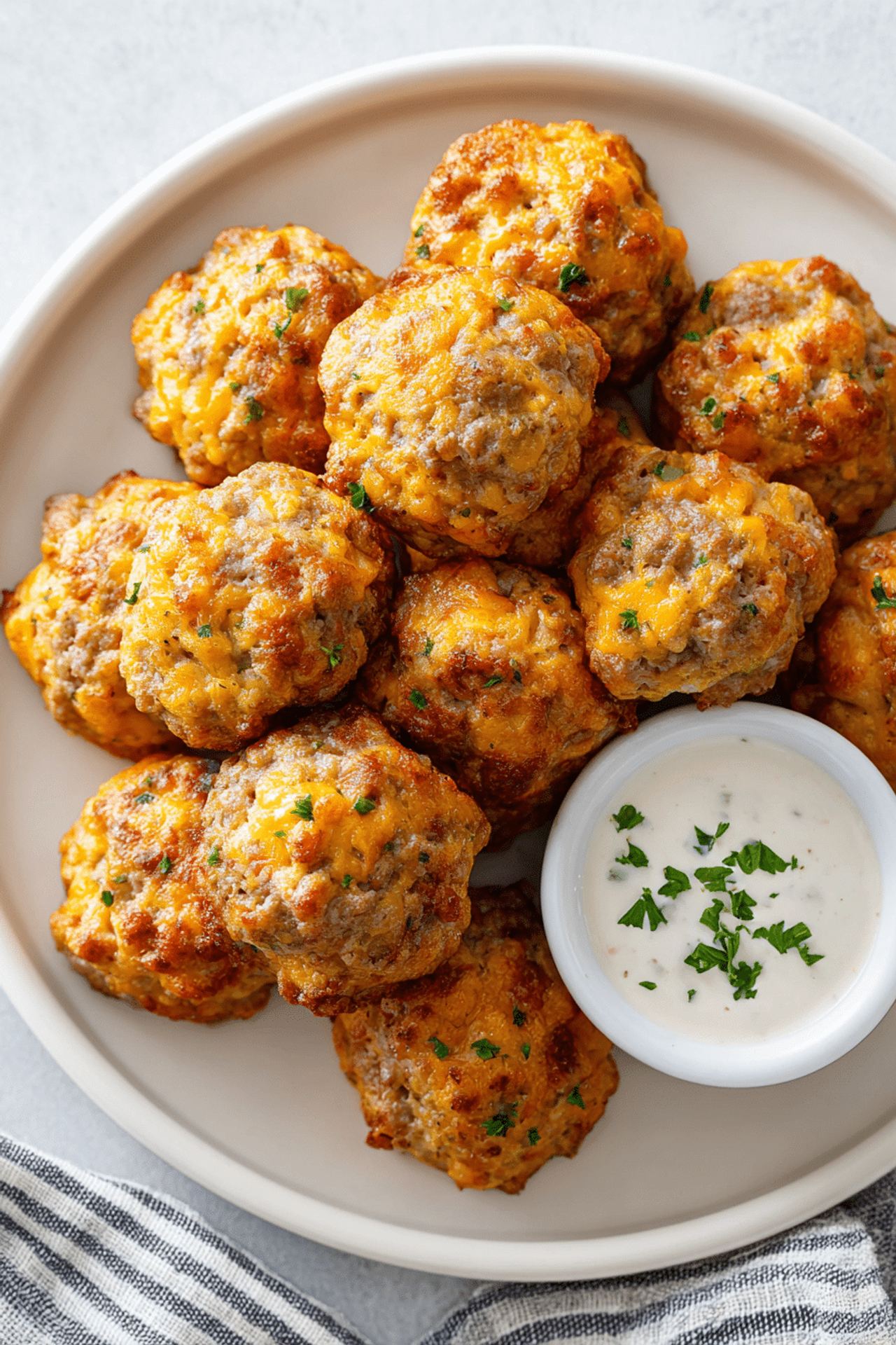 Bisquick Sausage Balls (3 Ingredients!)