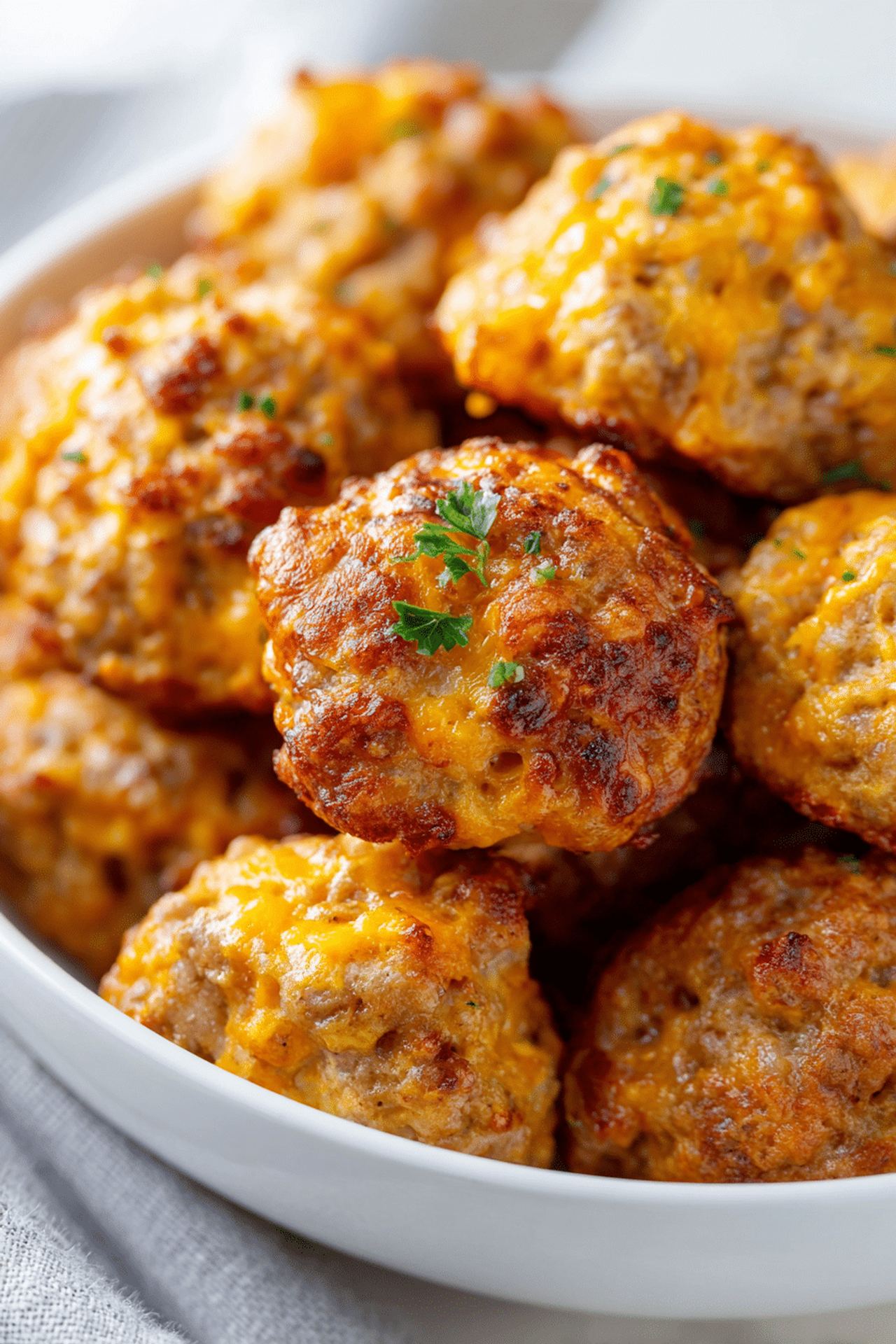 Bisquick Sausage Balls (3 Ingredients!)