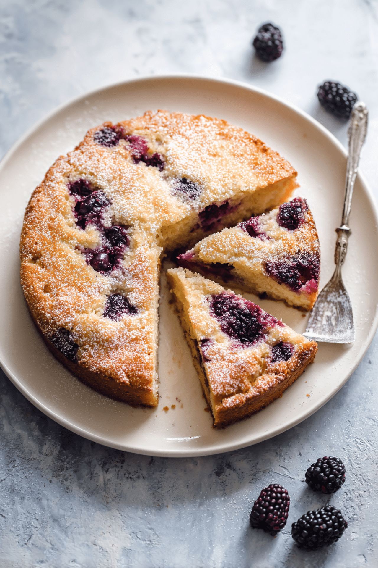 Blackberry Buttermilk Cake
