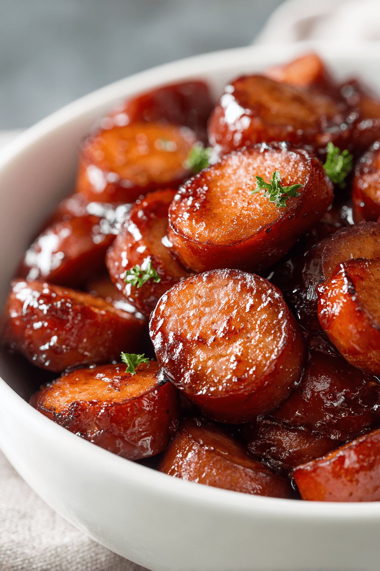 Brown Sugar Kielbasa Bites