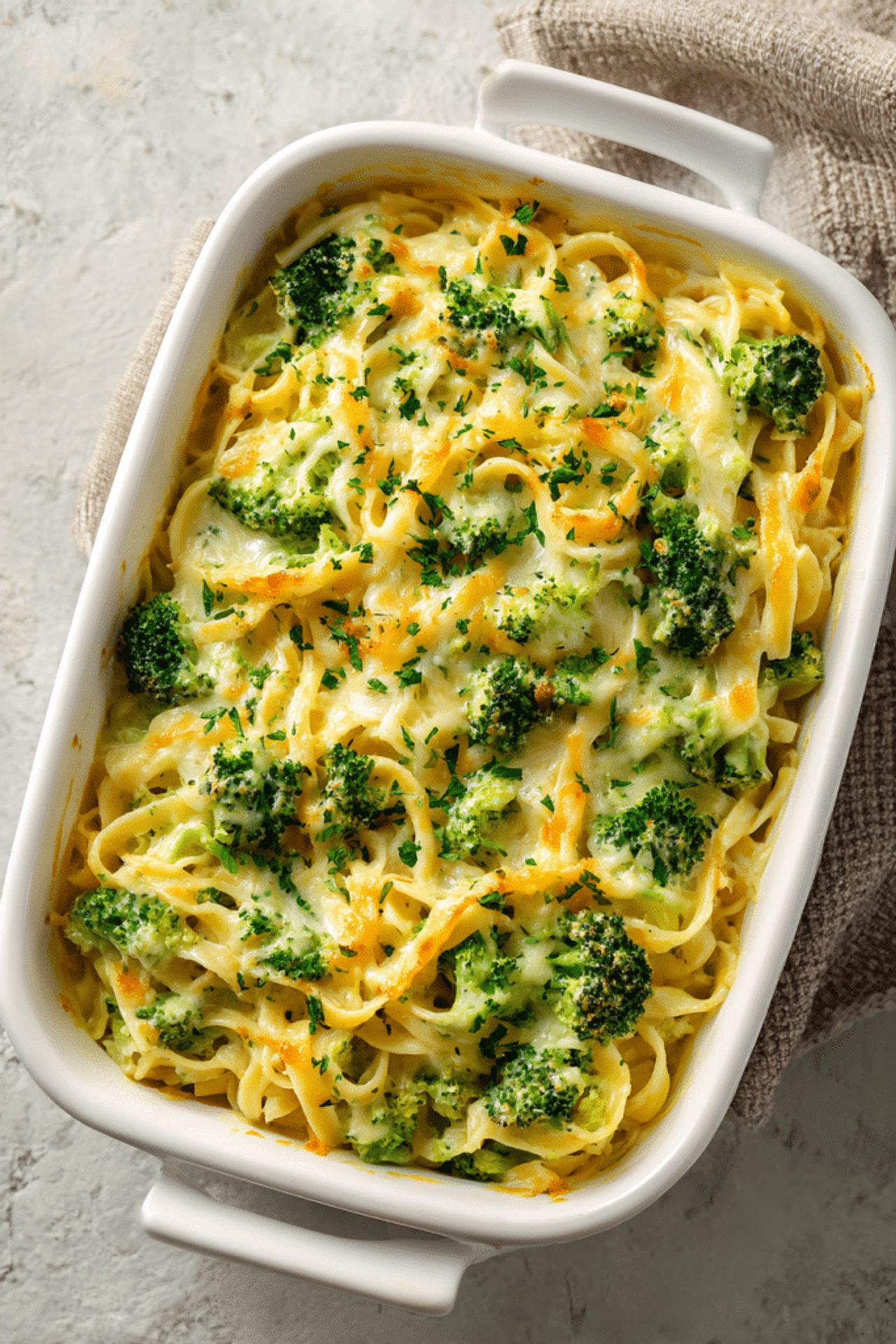 Cheddar Broccoli Noodles