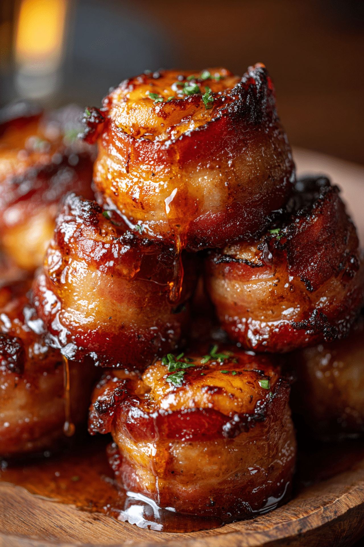 Cheddar-Stuffed BBQ Bacon Bombs