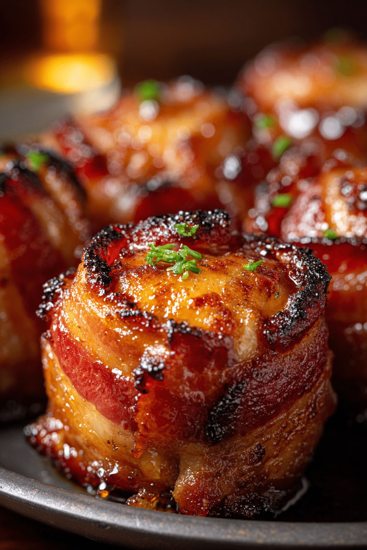 Cheddar-Stuffed BBQ Bacon Bombs