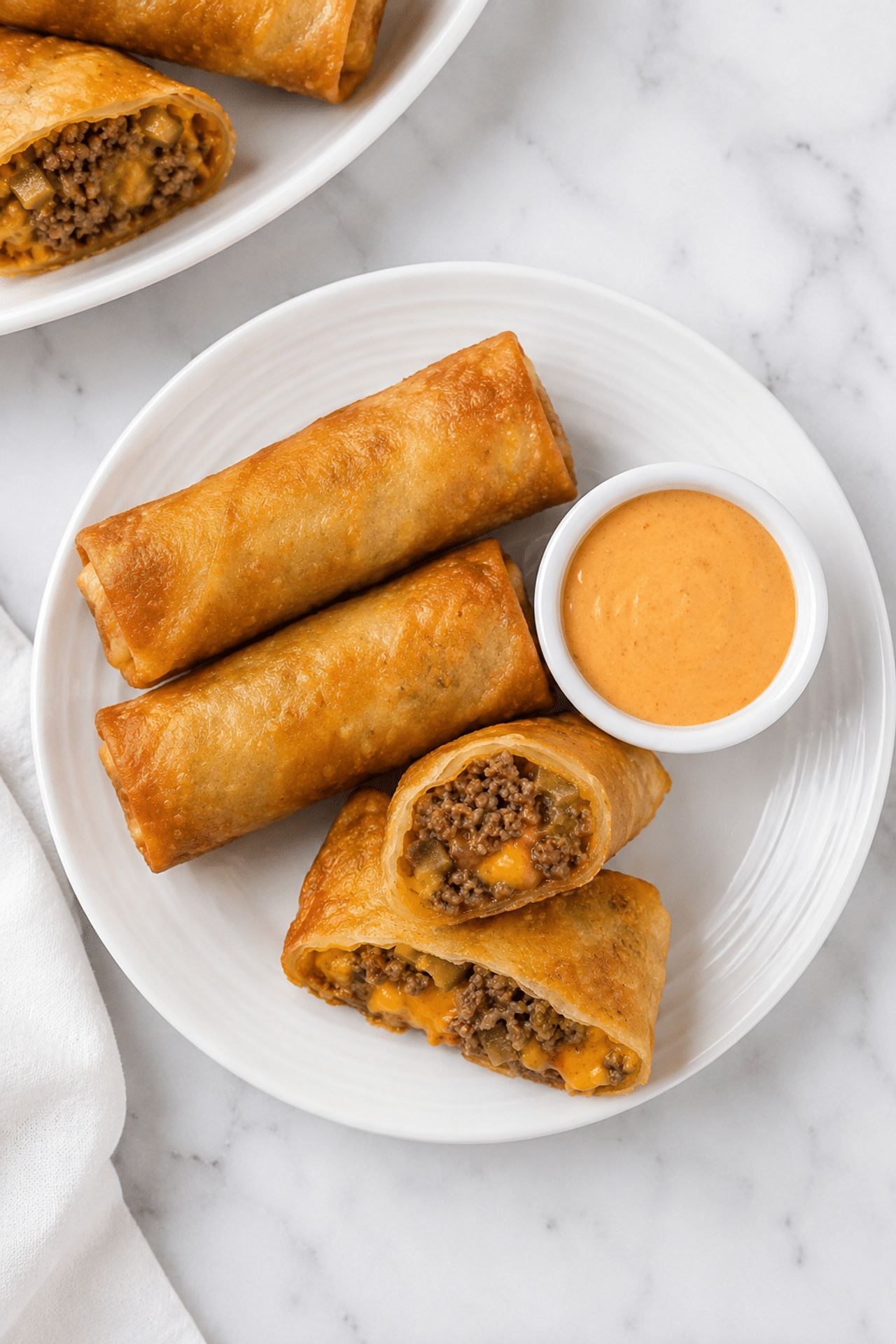 Cheeseburger Spring Rolls