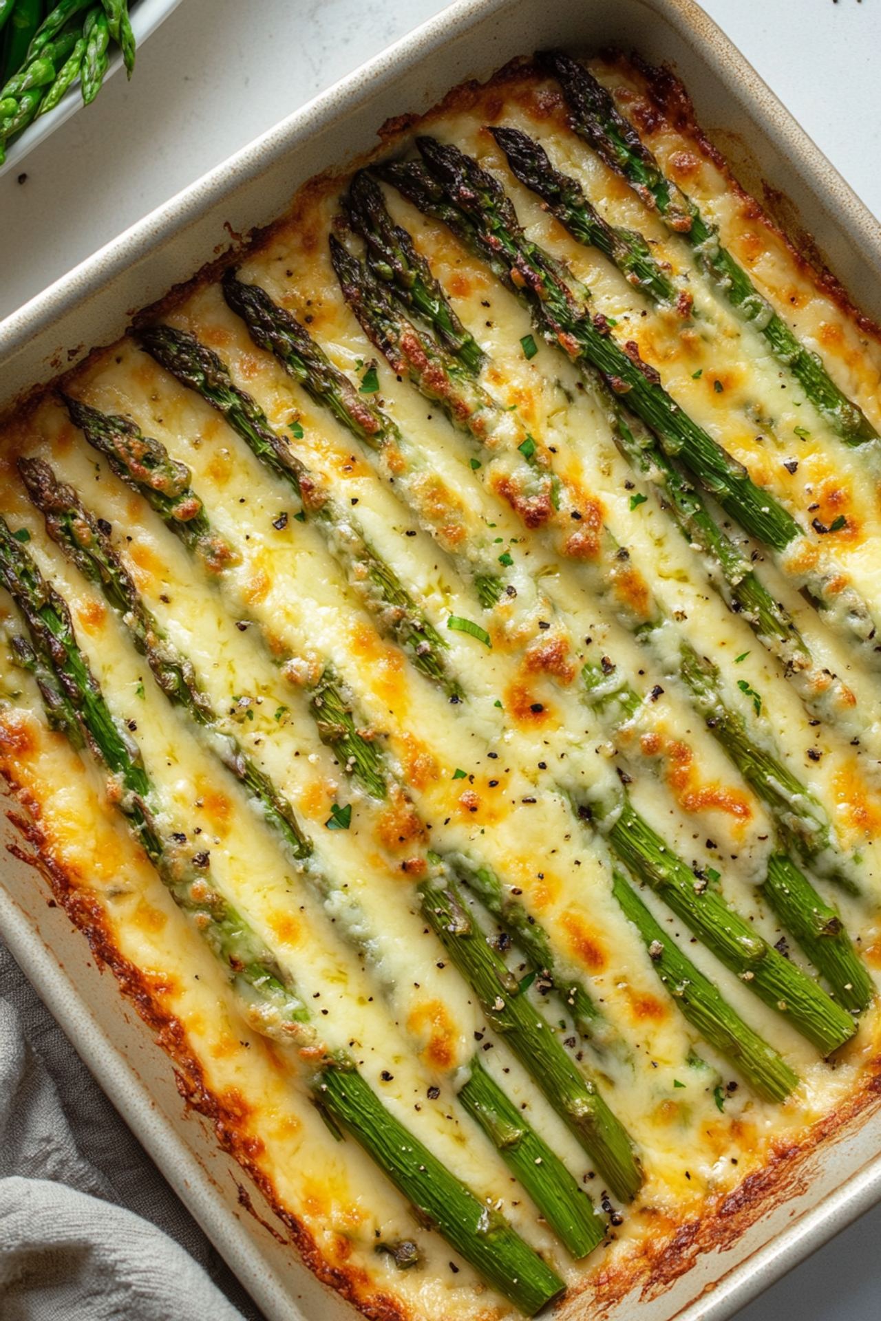 Cheesy Baked Asparagus