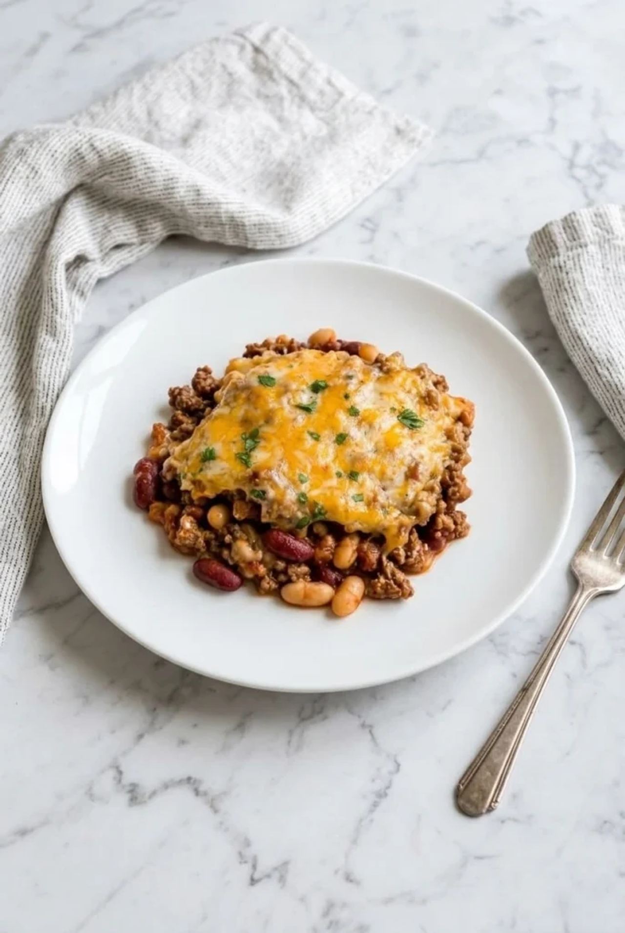 Cheesy Beef and Bean Casserole
