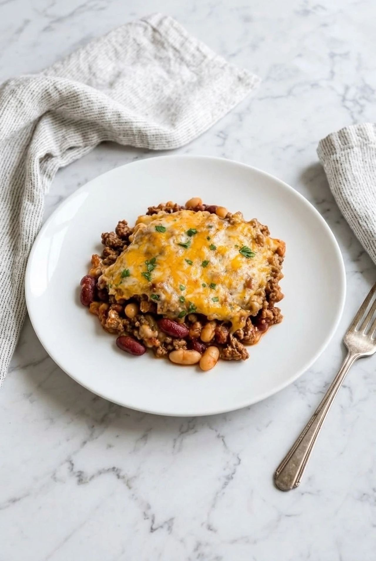 Cheesy Beef and Bean Casserole