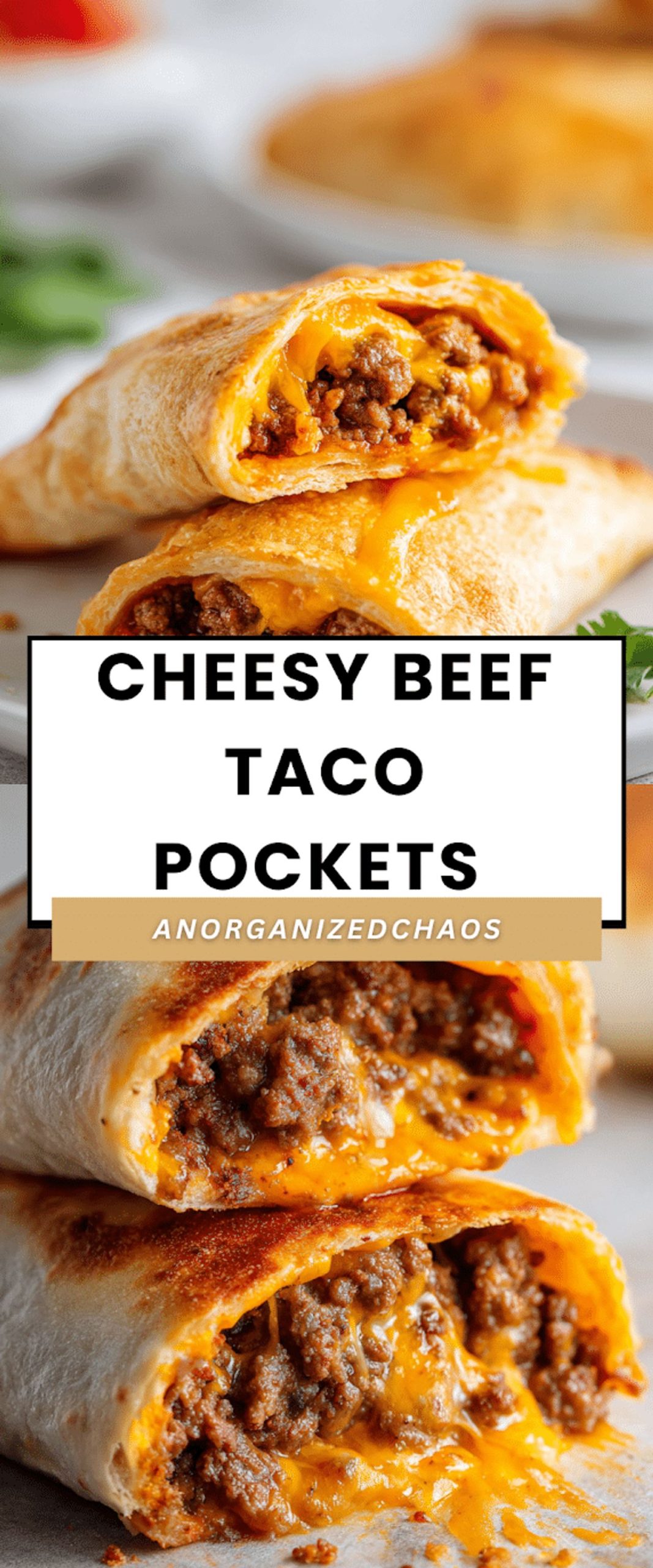 Cheesy Beef Taco Pockets